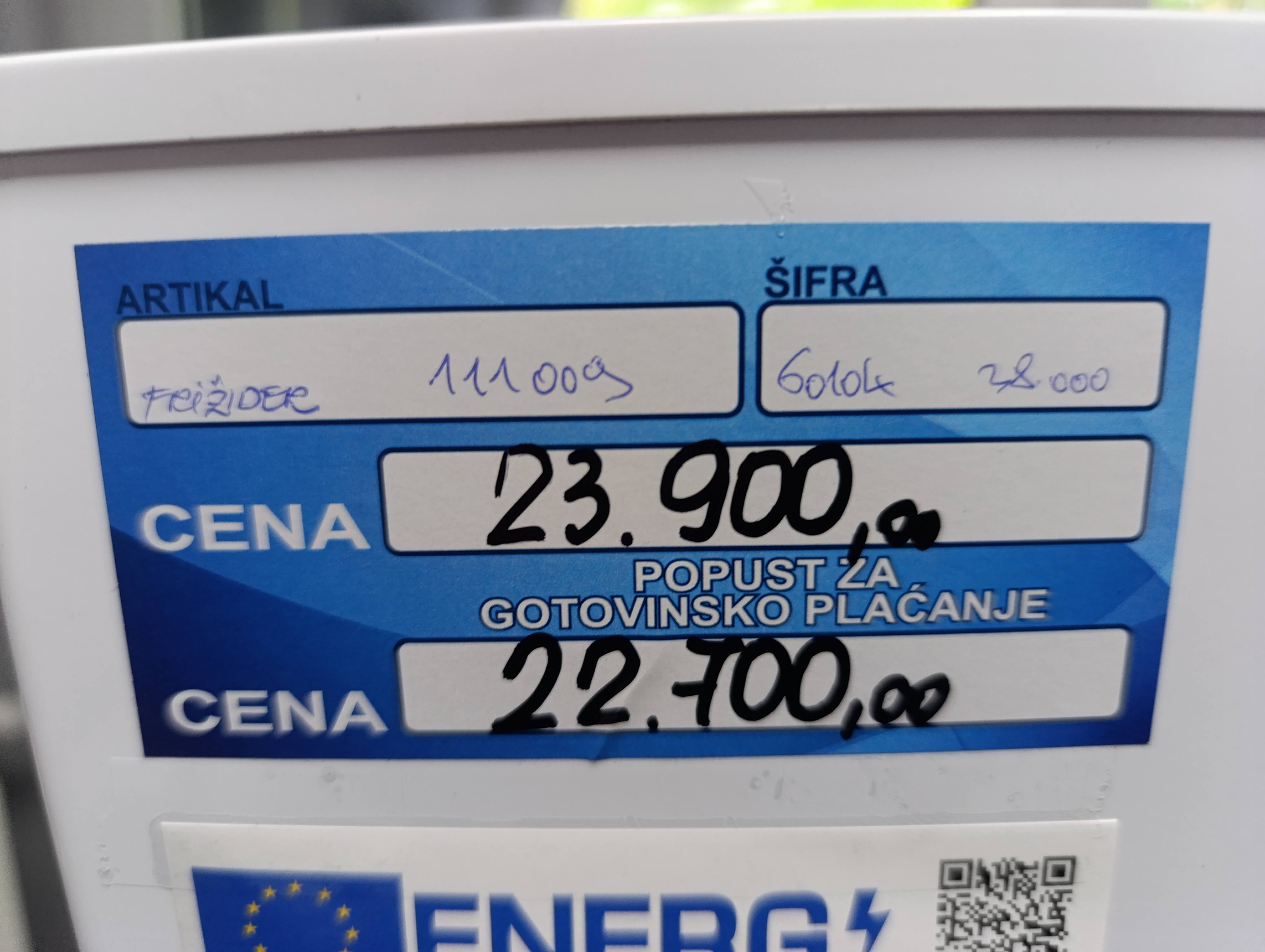 Frižider Perla PE263WHY , 144 cm.