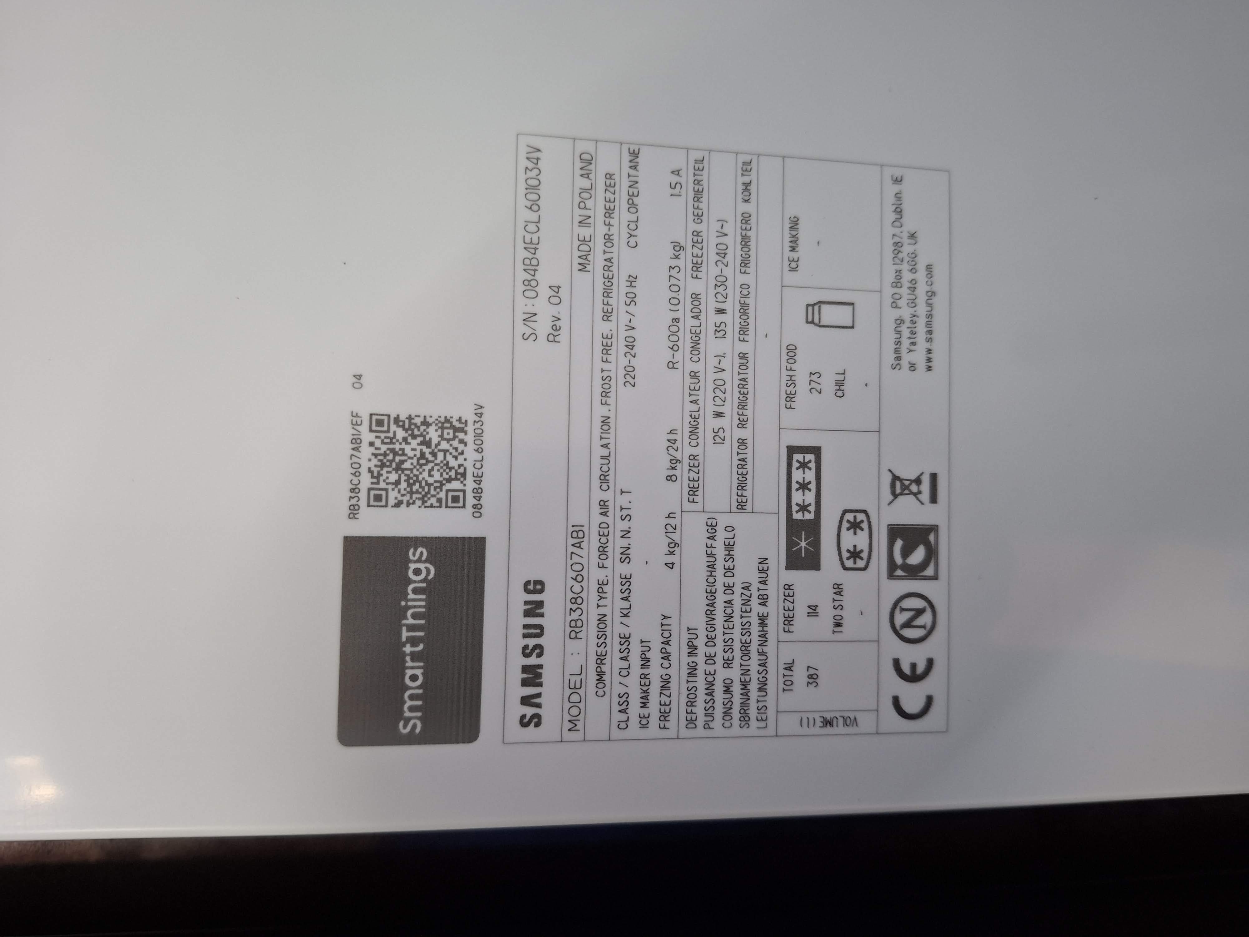 Frižider Samsung RB38C607AB1, 203 cm