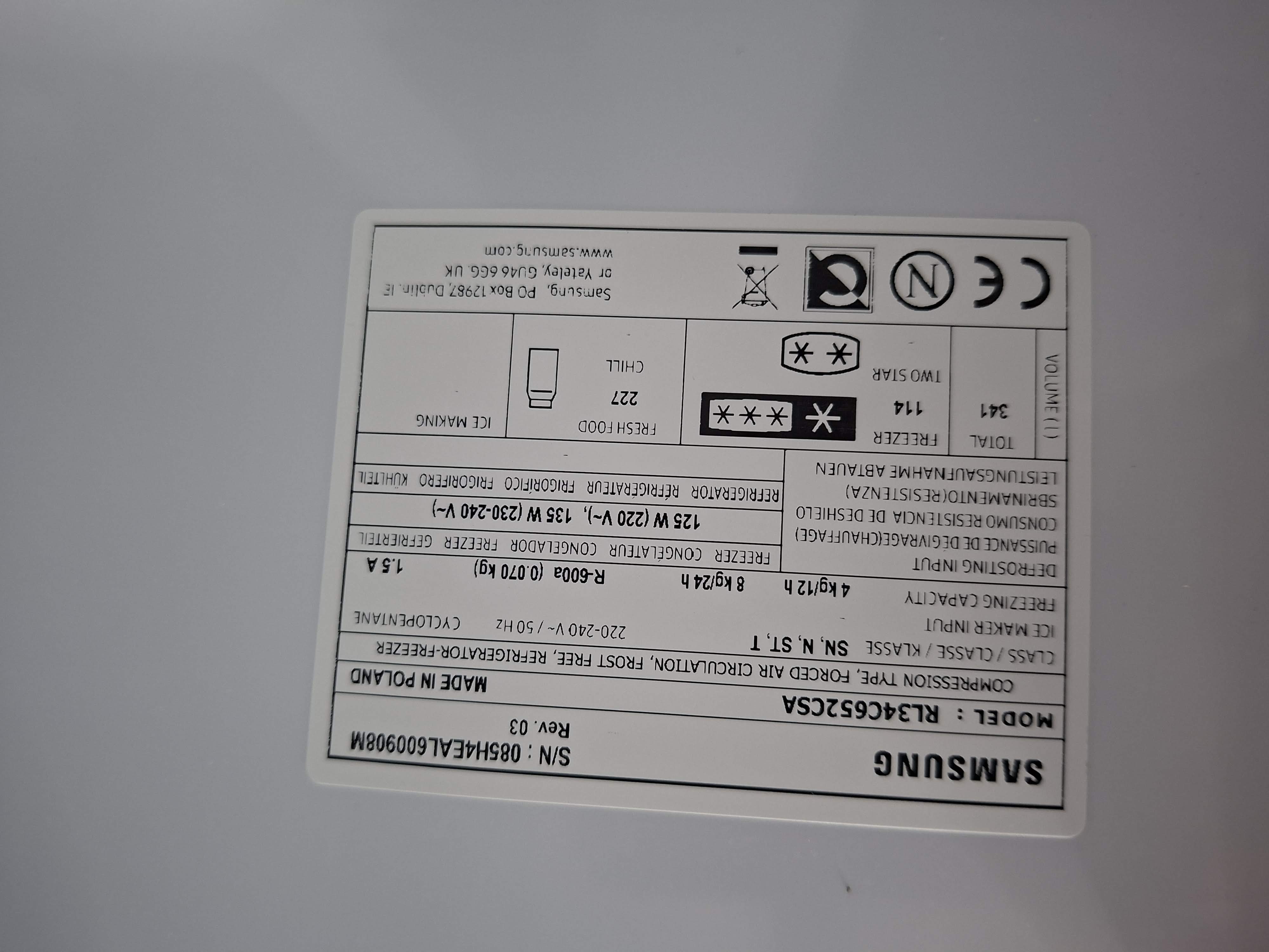 Frižider Samsung RL34C652CSA, 186 cm