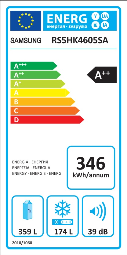 Frižider Samsung RS5HK4605SA Side-by-Side , 179 cm.