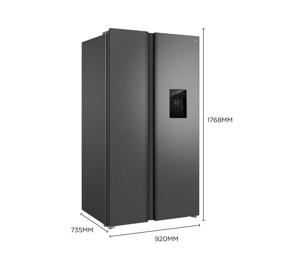 Frižider TCL RP631SSE1, Side by Side