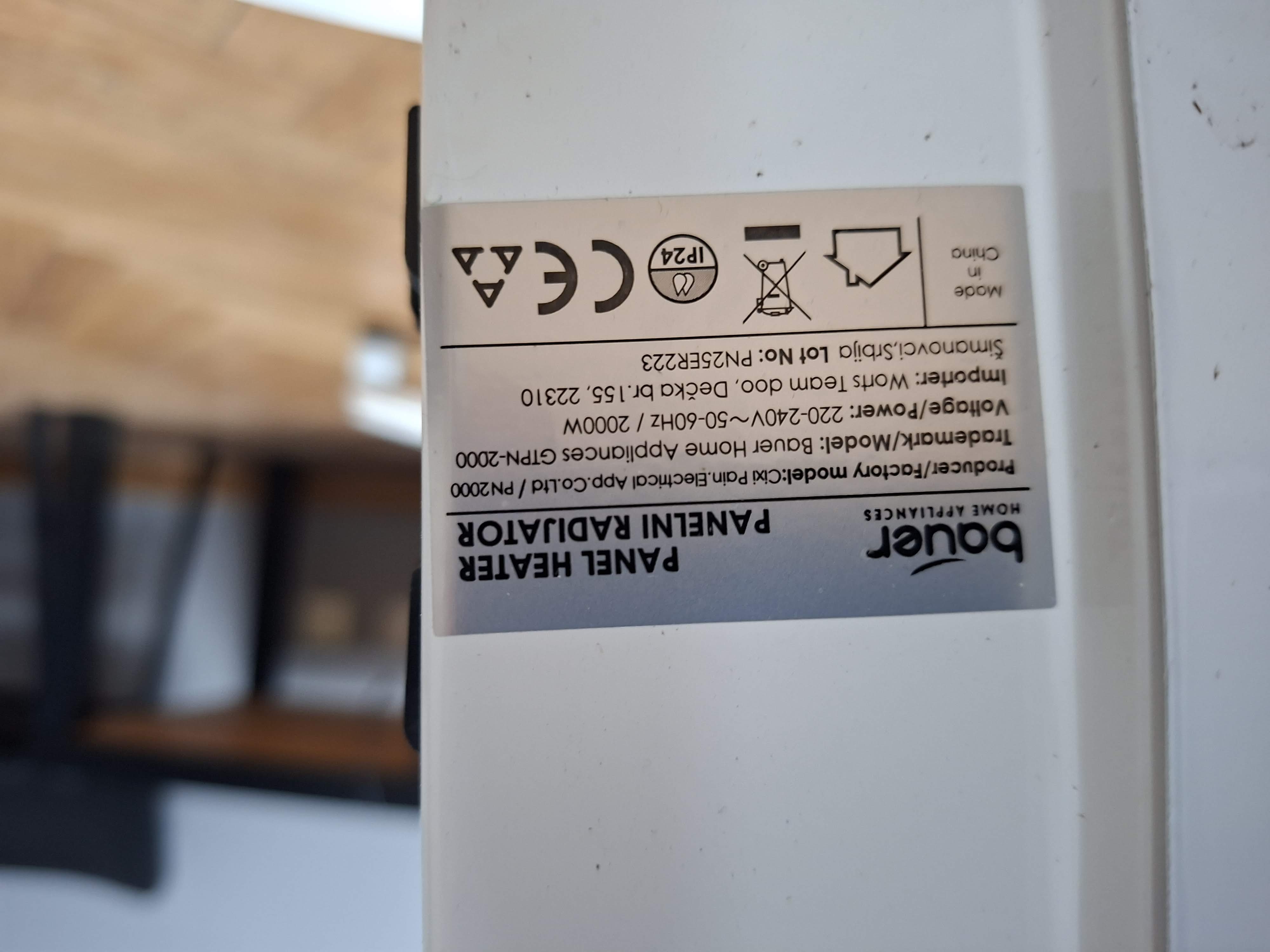 Grejalica Bauer GTPN-2000 X-POWER