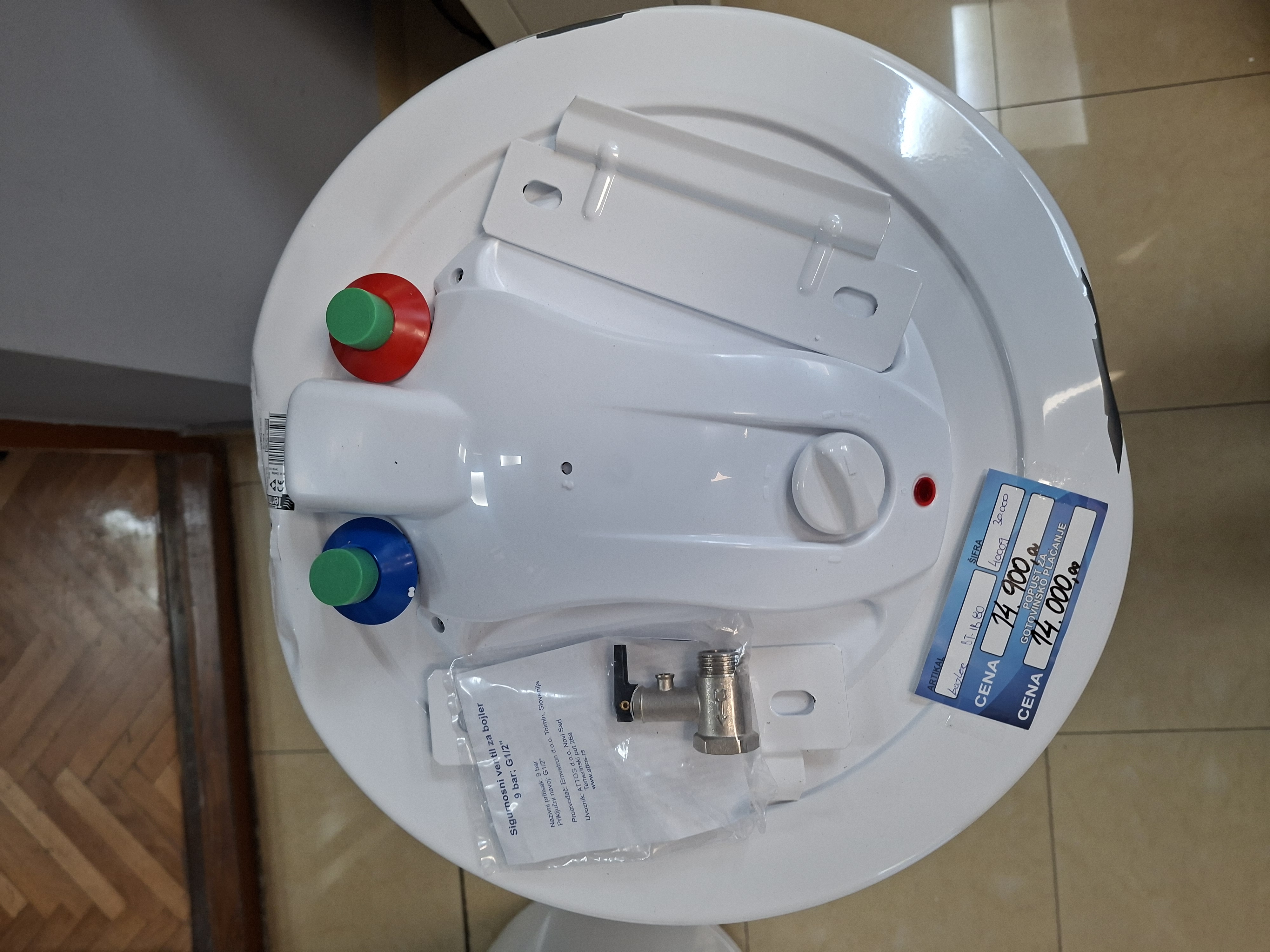 Kombinovani bojler TERMORAD BT-80 IB, levi, 80 litara