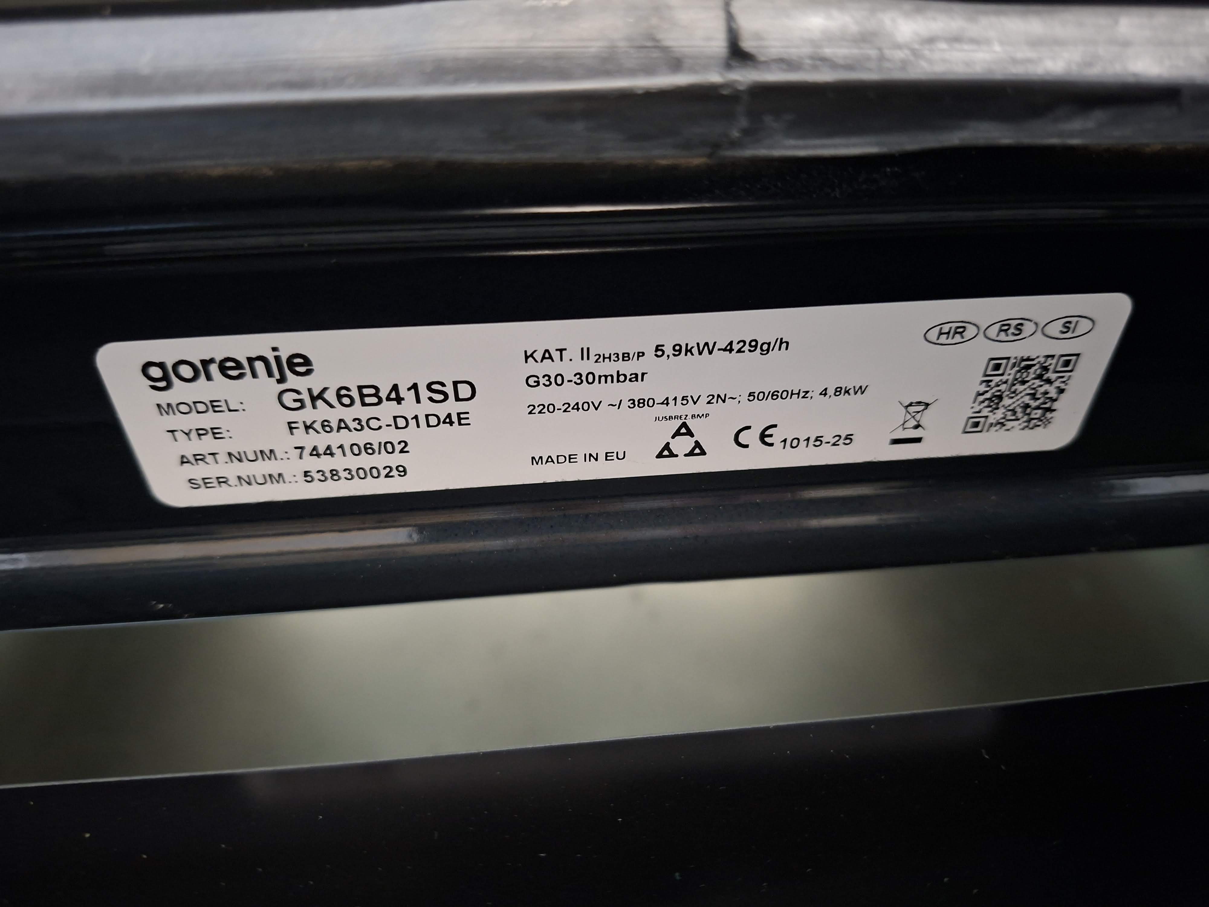 Kombinovani Šporet Gorenje GK6B41SD, 60cm