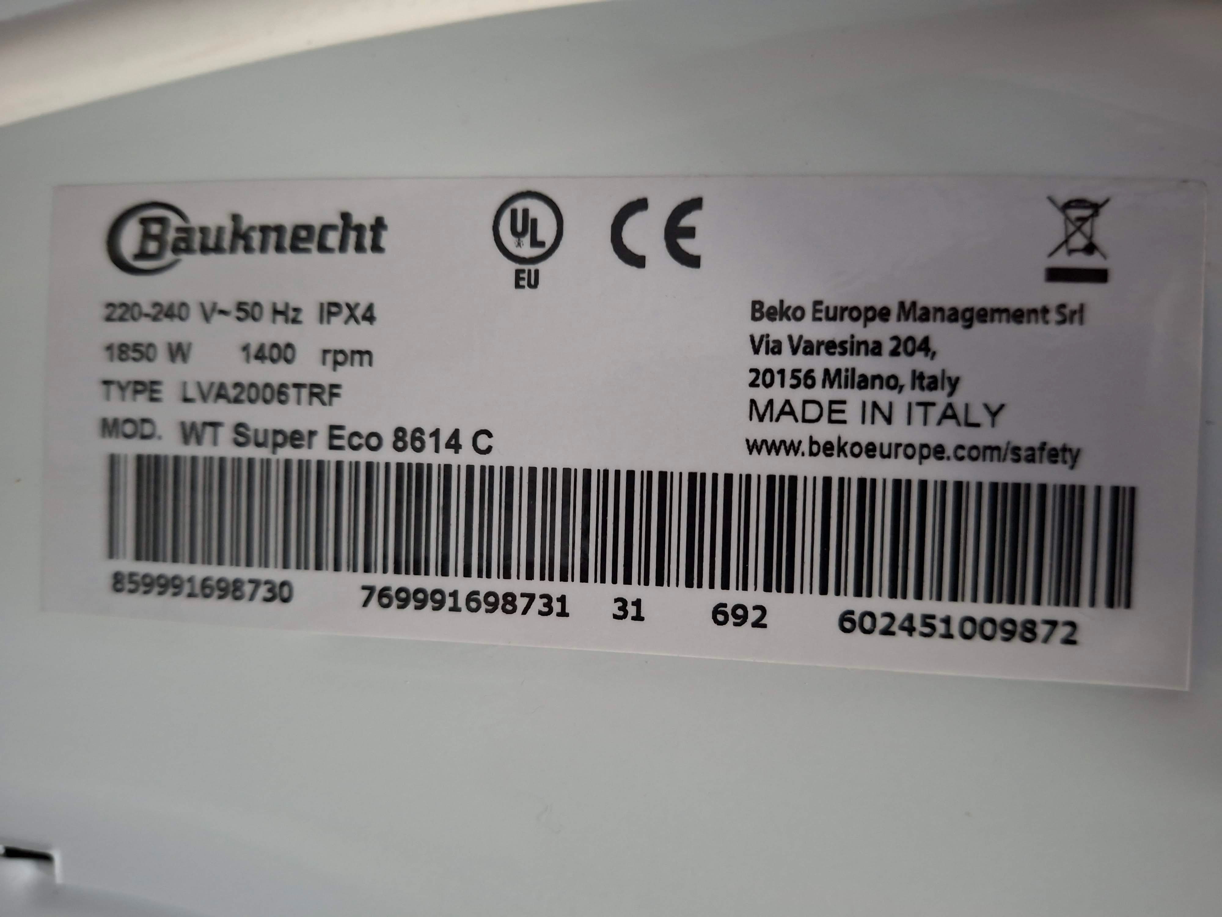 Mašina za pranje i sušenje Bauknecht WT Super Eco 8614 C