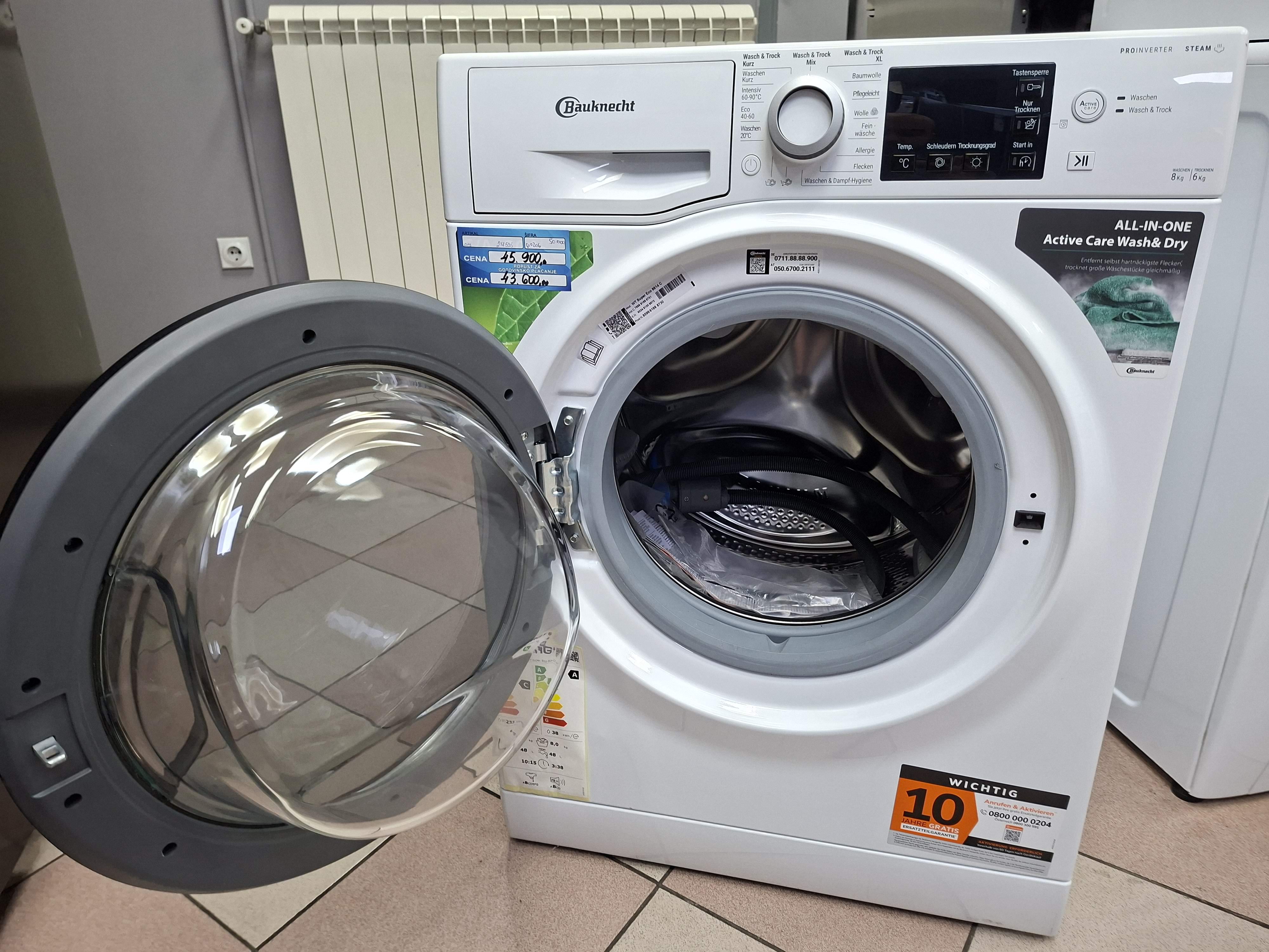 Mašina za pranje i sušenje Bauknecht WT Super Eco 8614 C