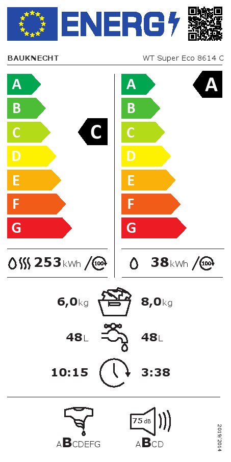 Mašina za pranje i sušenje Bauknecht WT Super Eco 8614 C