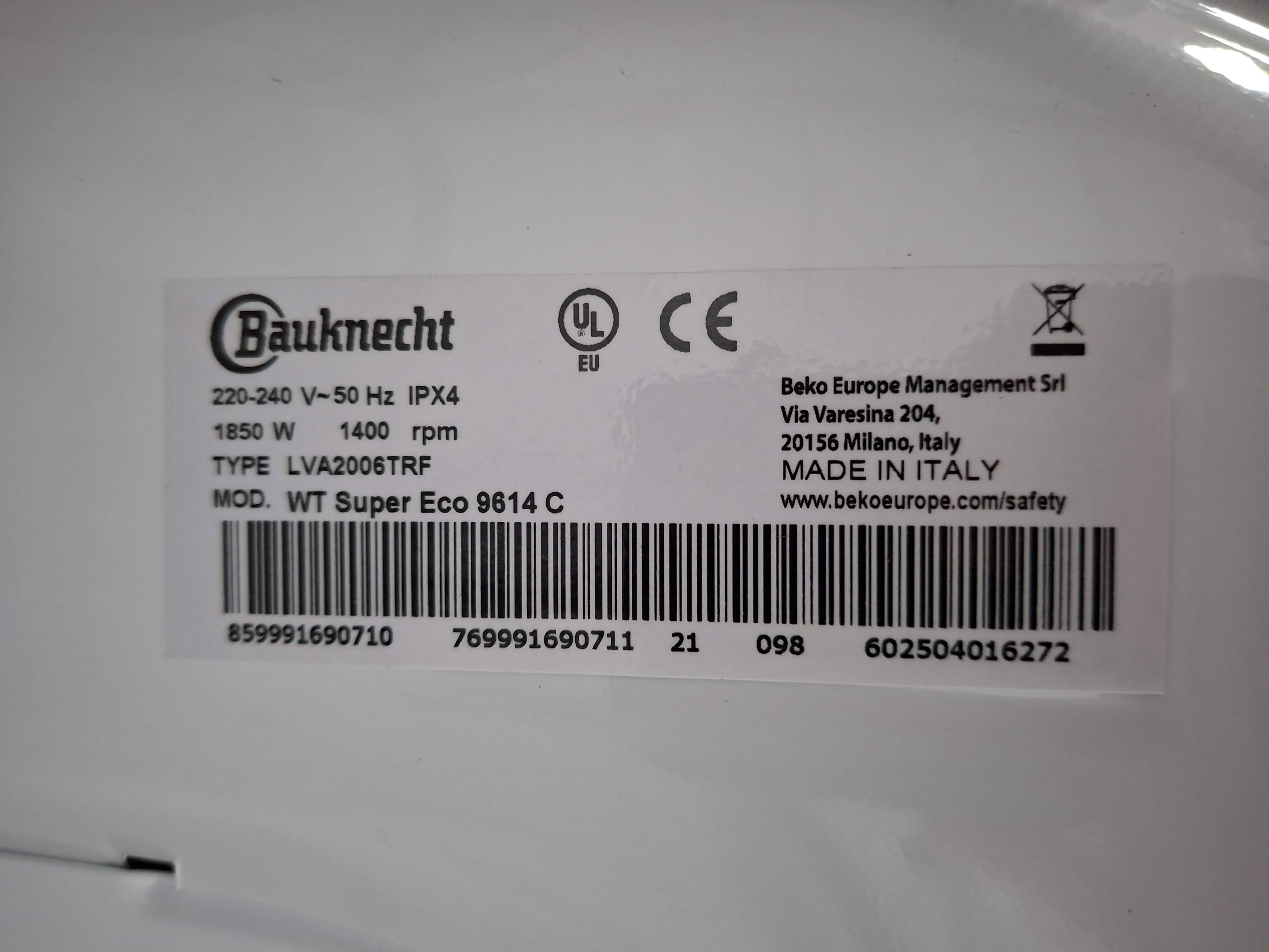 Mašina za pranje i sušenje Bauknecht WT Super Eco 9614 C