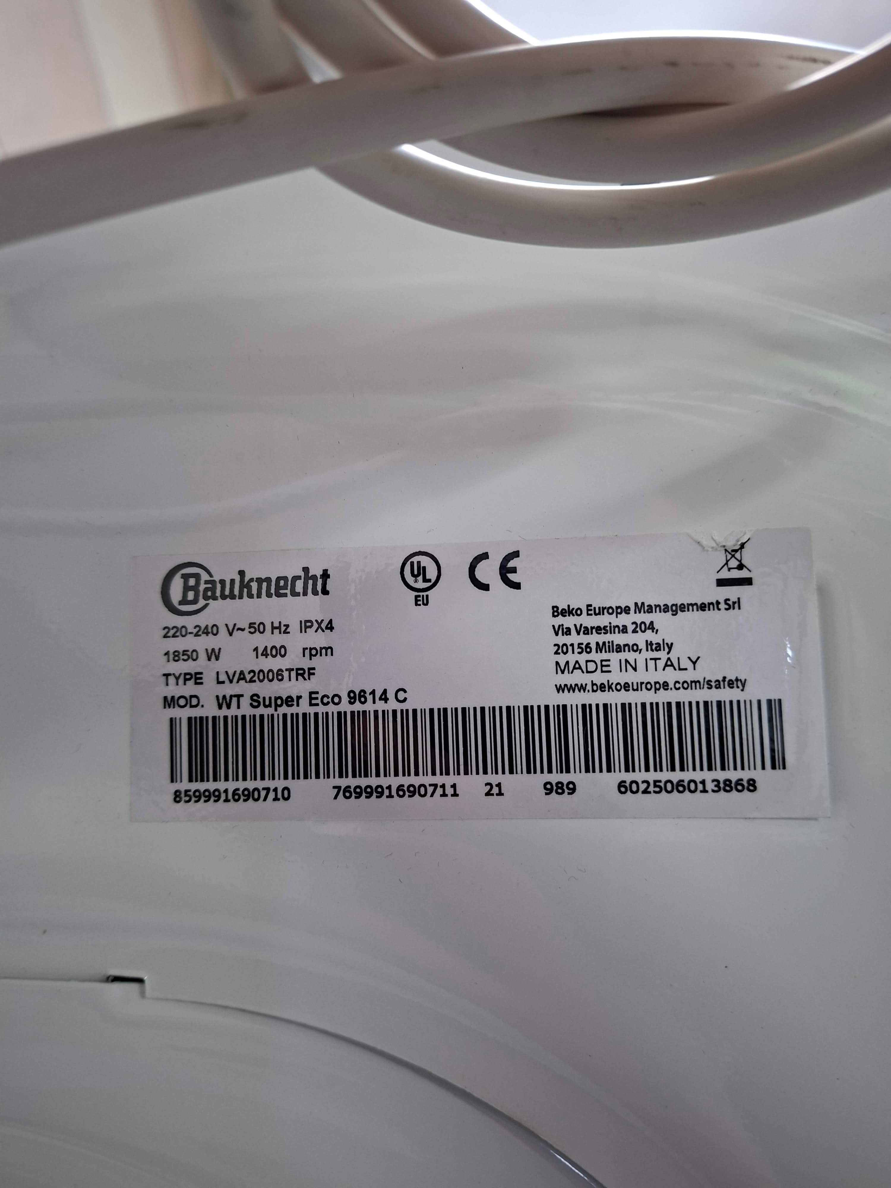 Mašina za pranje i sušenje Bauknecht WT Super Eco 9614 C , 9+6 kg.