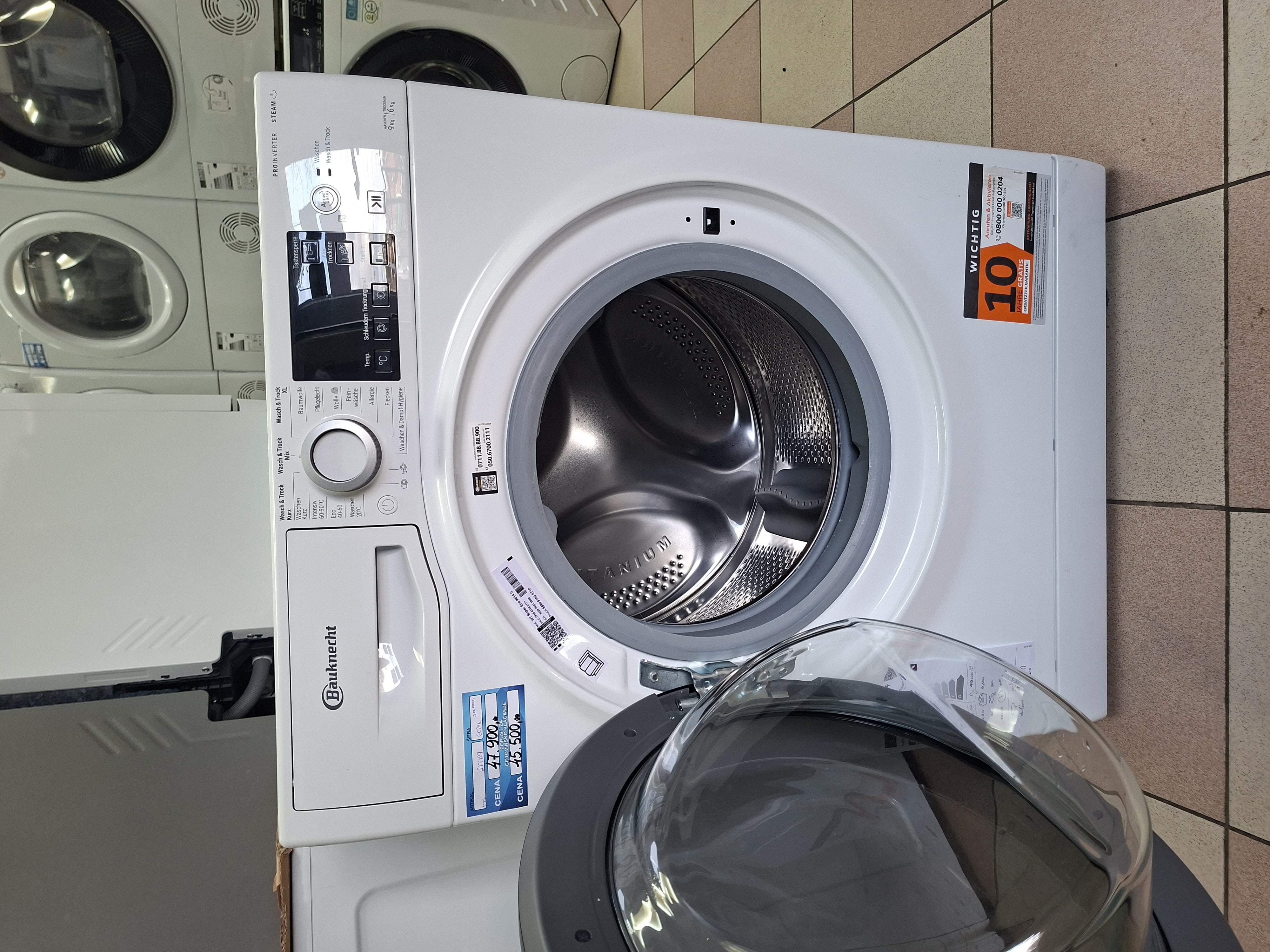 Mašina za pranje i sušenje Bauknecht WT Super Eco 9614 C , 9+6 kg.