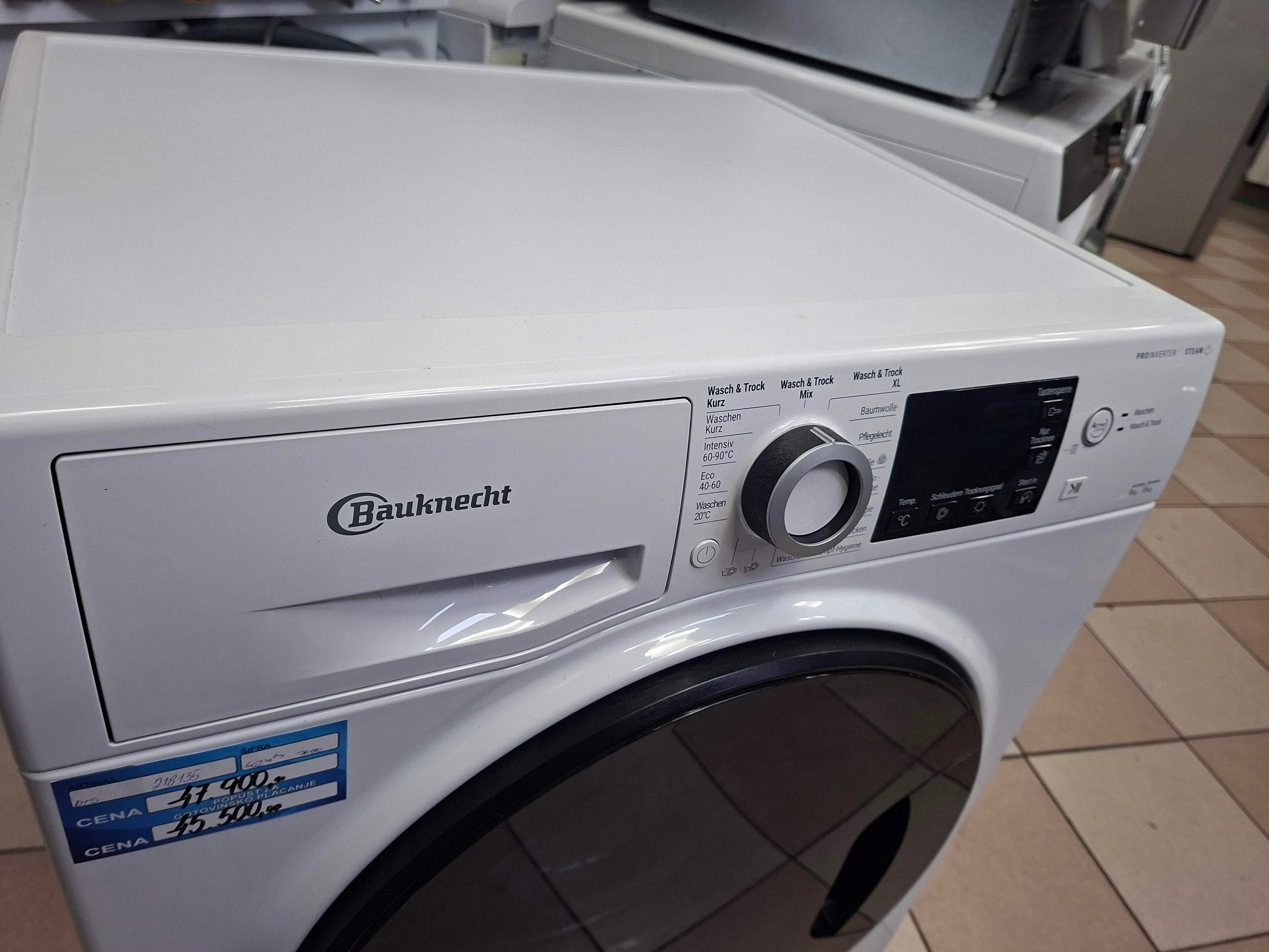 Mašina za pranje i sušenje Bauknecht WT Super Eco 96S 41 N (2)