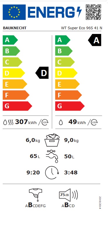 Mašina za pranje i sušenje Bauknecht WT Super Eco 96S 41 N (2)