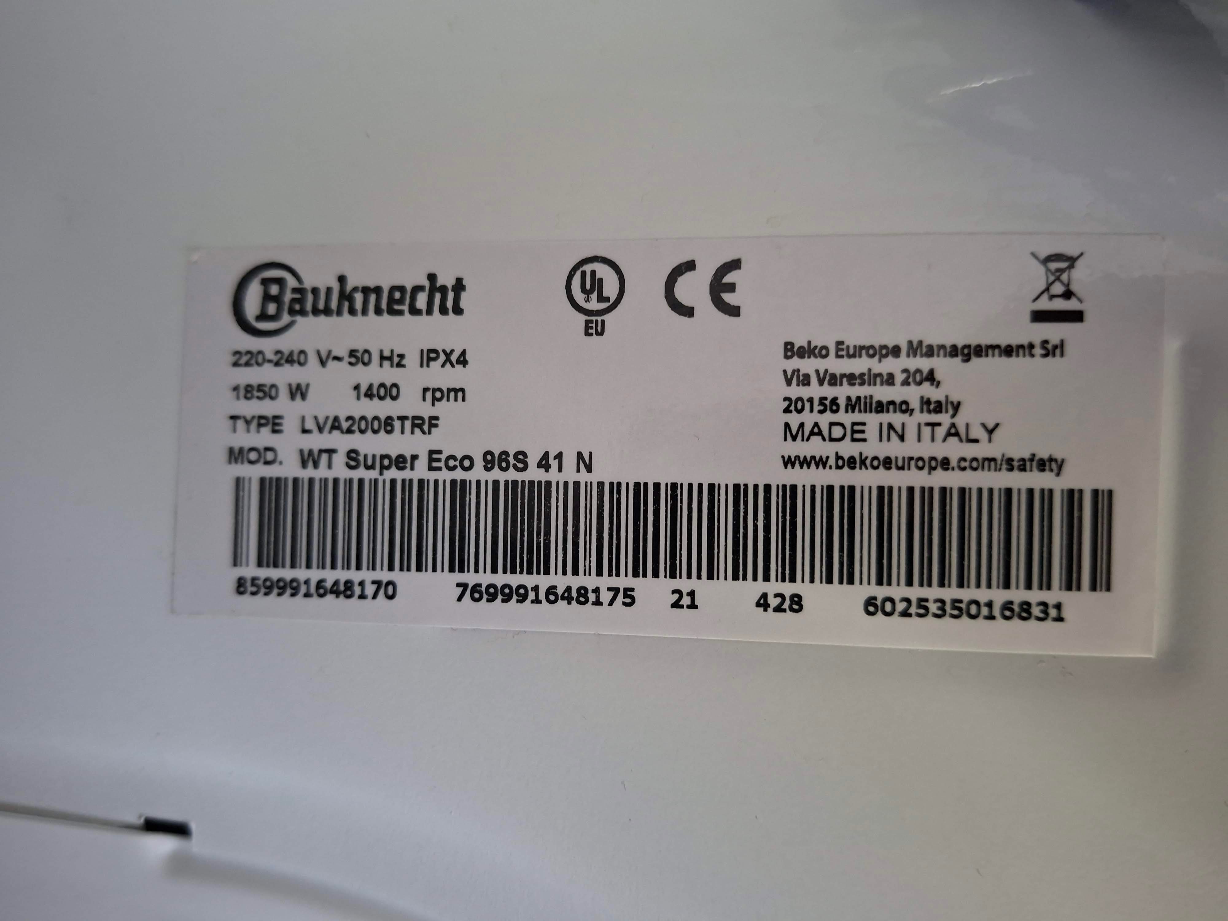 Mašina za pranje i sušenje Bauknecht WT Super Eco 96S 41 N (3)