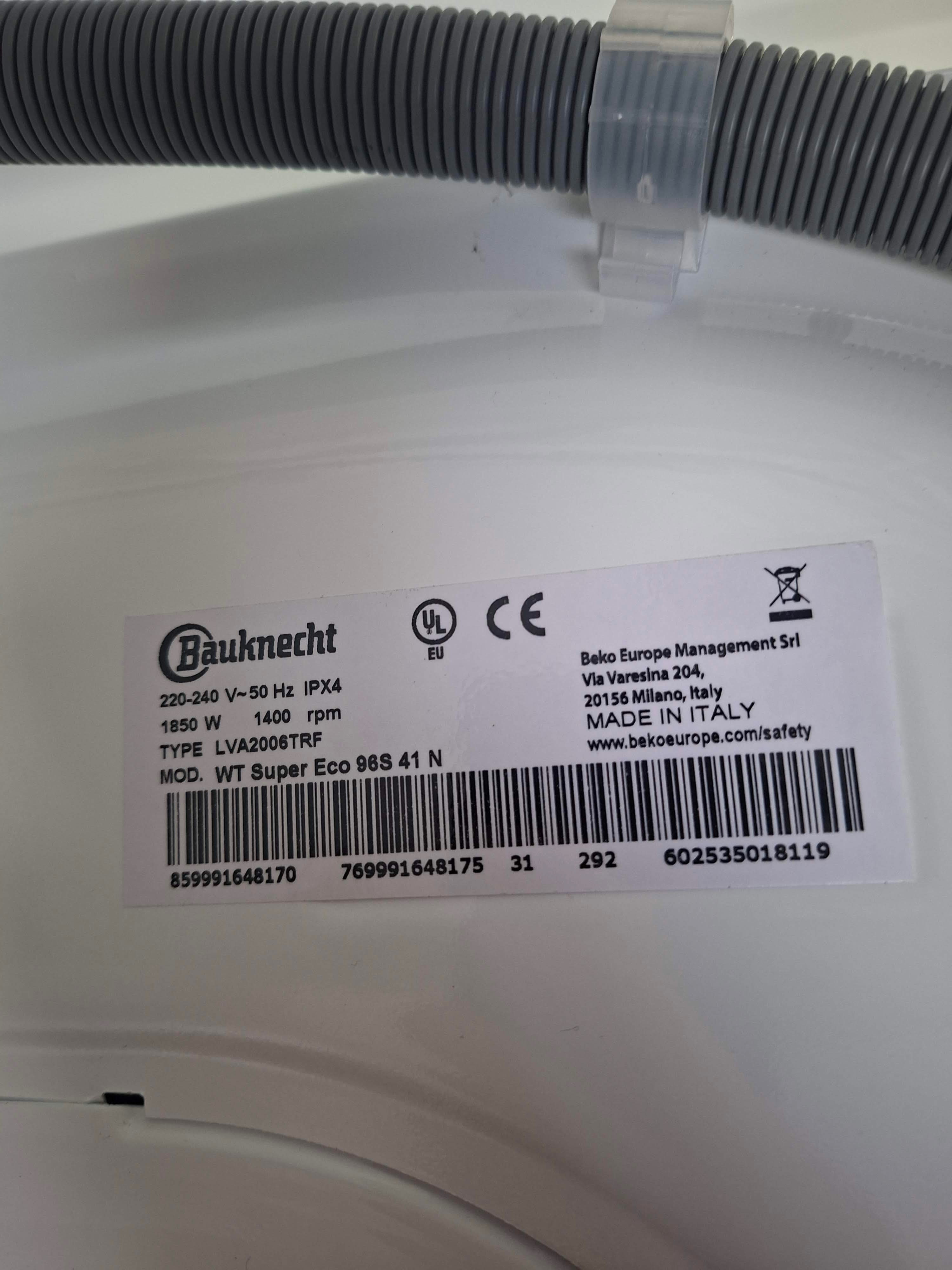 Mašina za pranje i sušenje Bauknecht WT Super Eco 96S 41 N, 9+6 kg