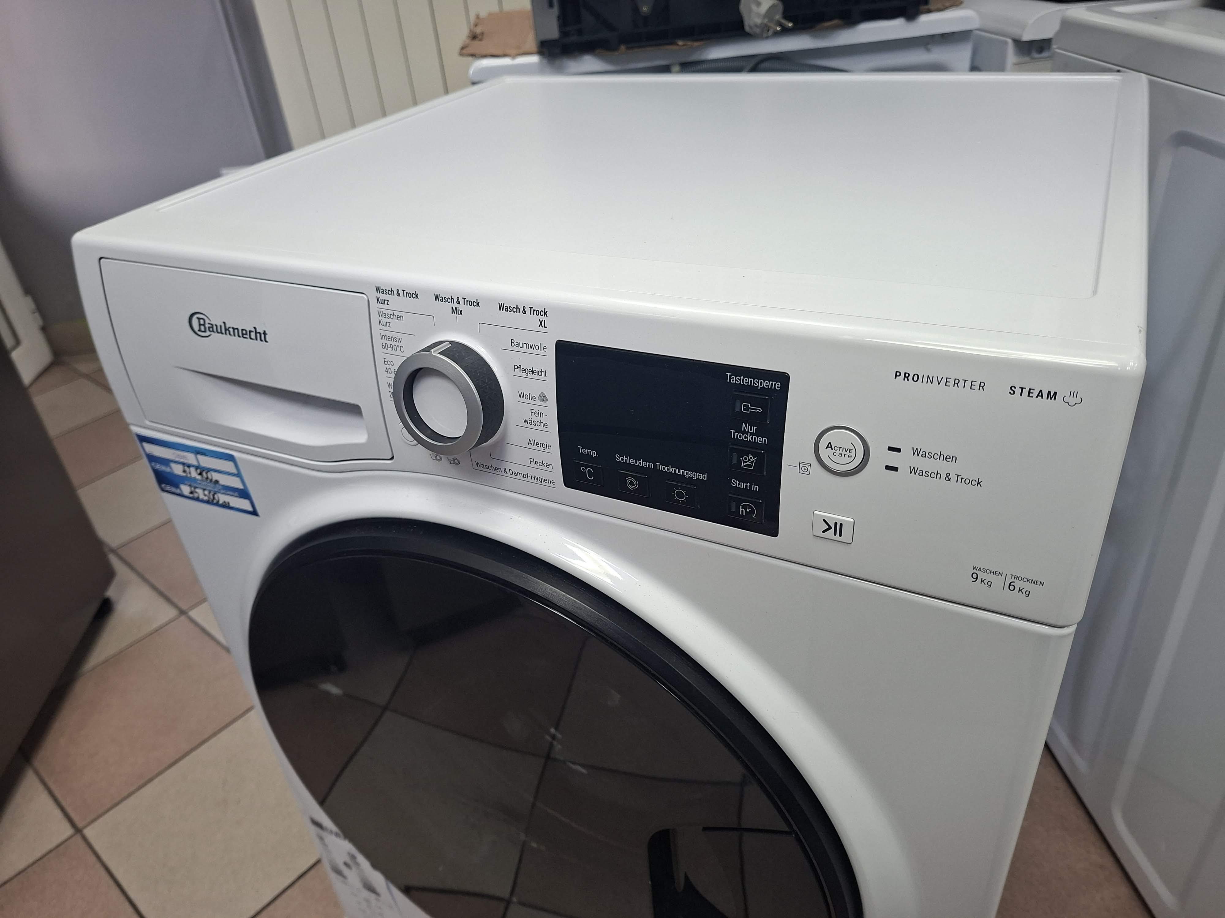 Mašina za pranje i sušenje Bauknecht WT Super Eco 96S 41 N, 9+6 kg