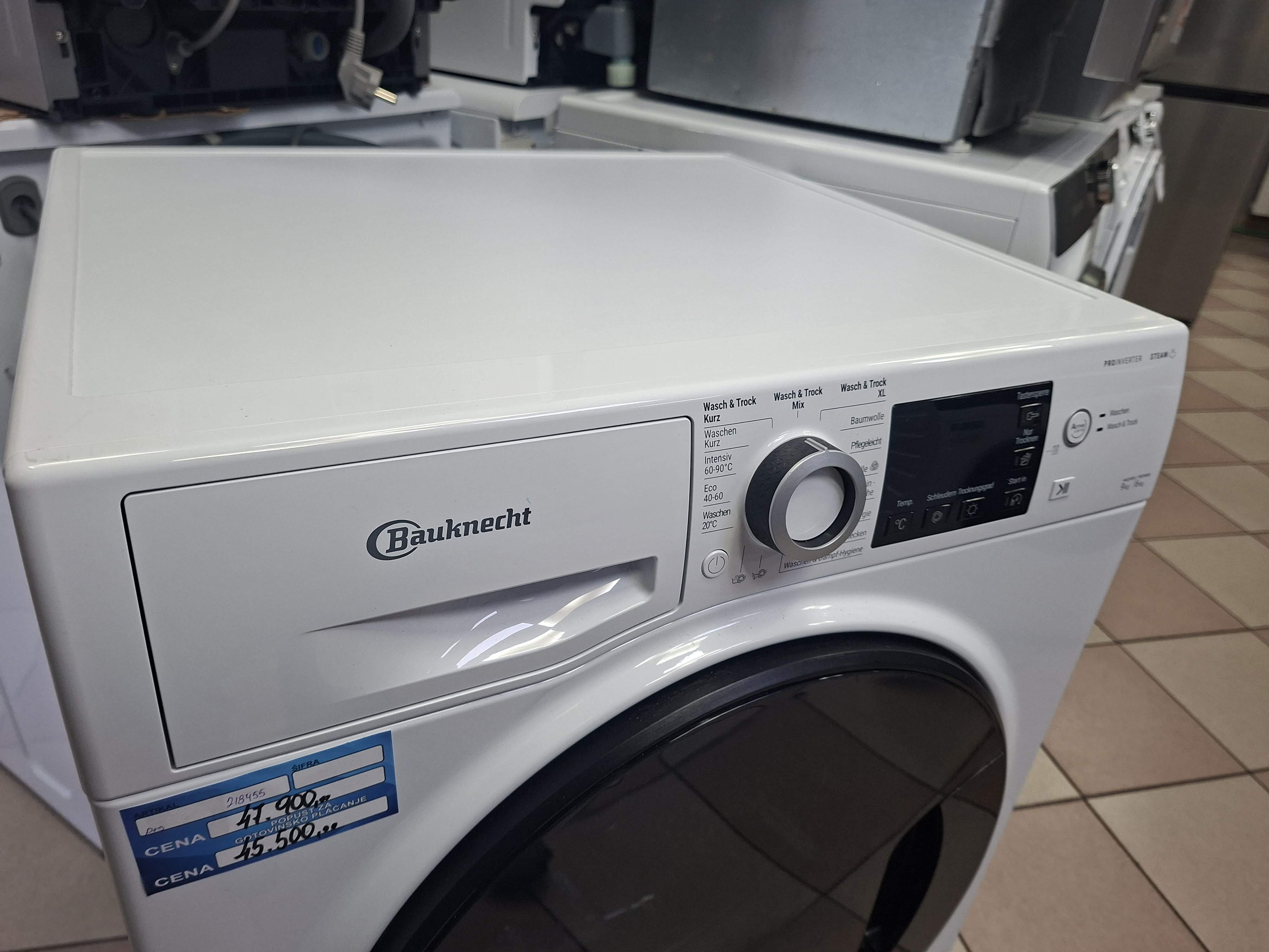 Mašina za pranje i sušenje Bauknecht WT Super Eco 96S 41 N, 9+6 kg