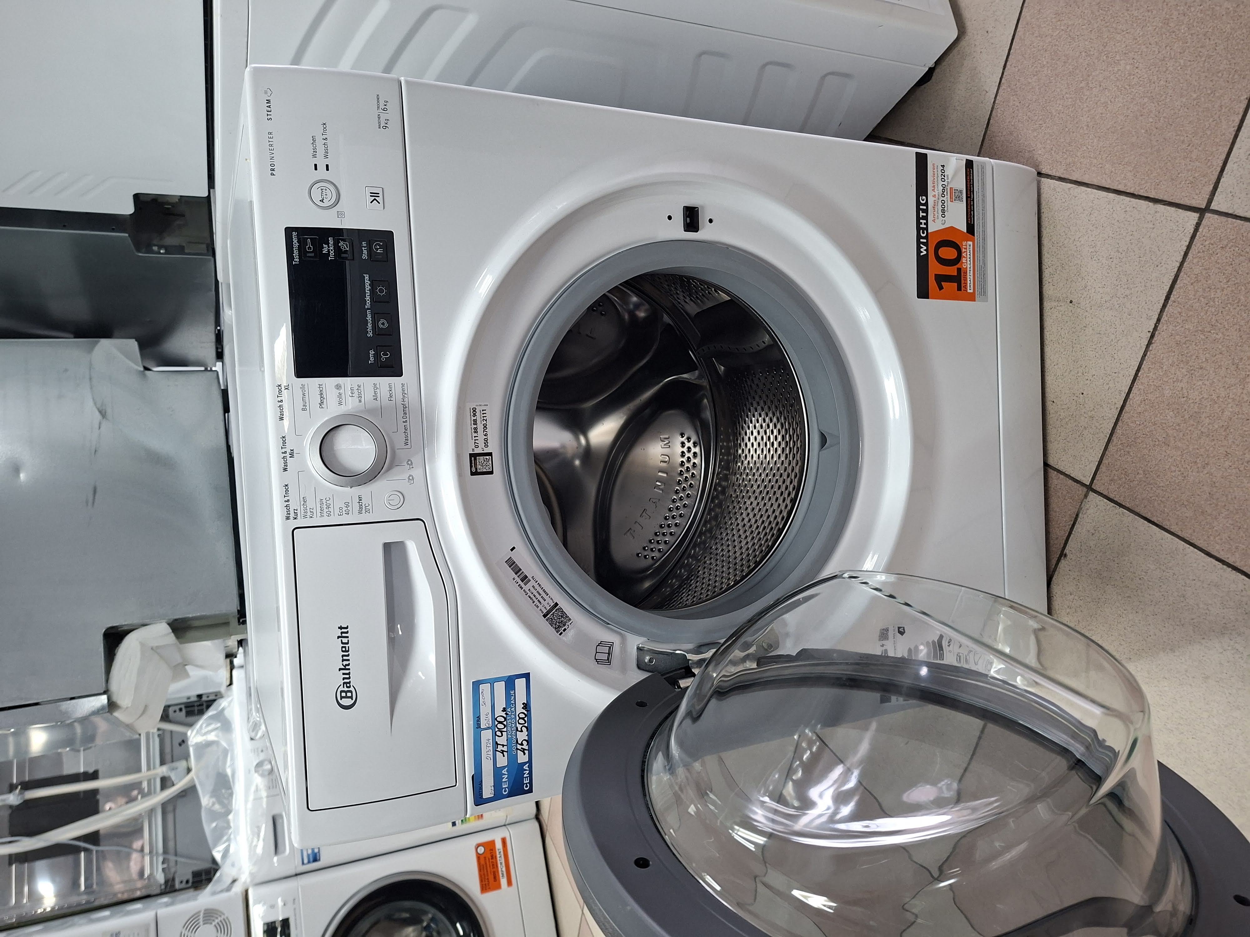 Mašina za pranje i sušenje Bauknecht WT Super Eco 96S 41 N, 9+6 kg