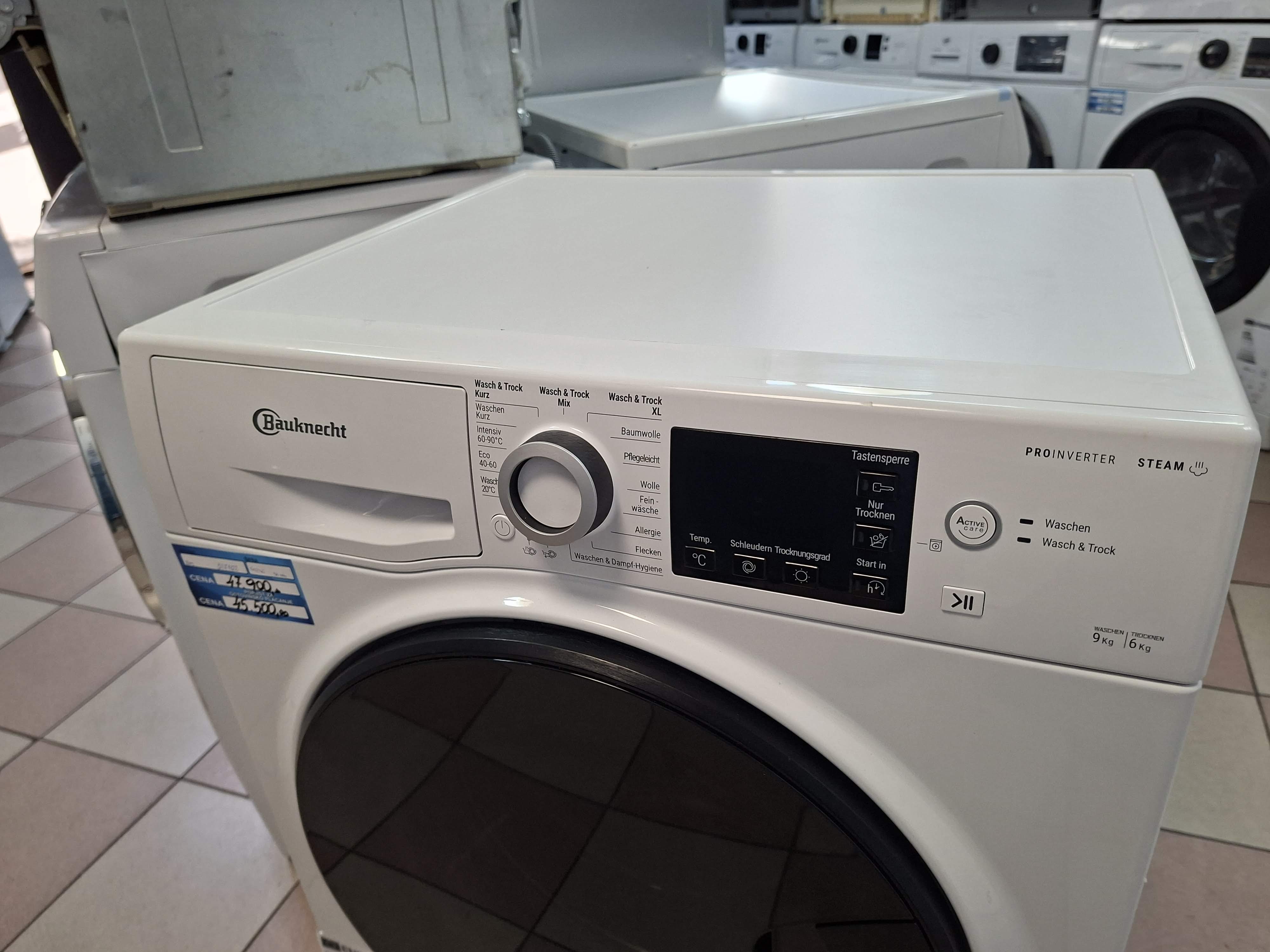 Mašina za pranje i sušenje Bauknecht WT Super Eco 96S 41 N, 9+6 kg