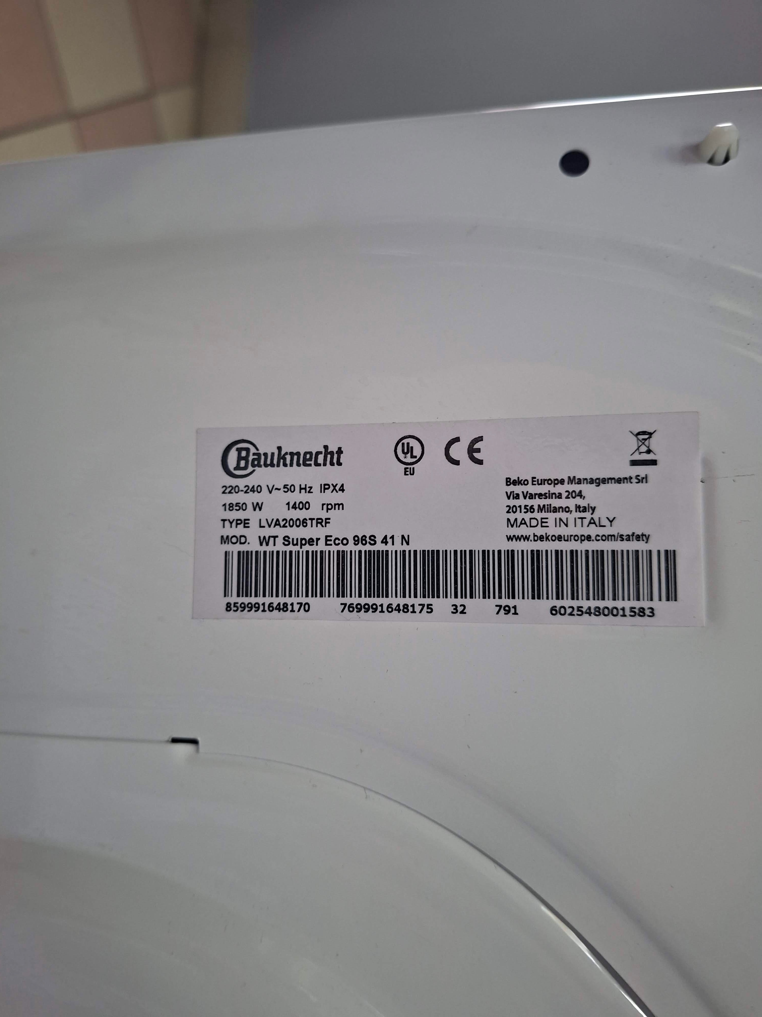Mašina za pranje i sušenje Bauknecht WT Super Eco 96S 41 N, 9+6 kg