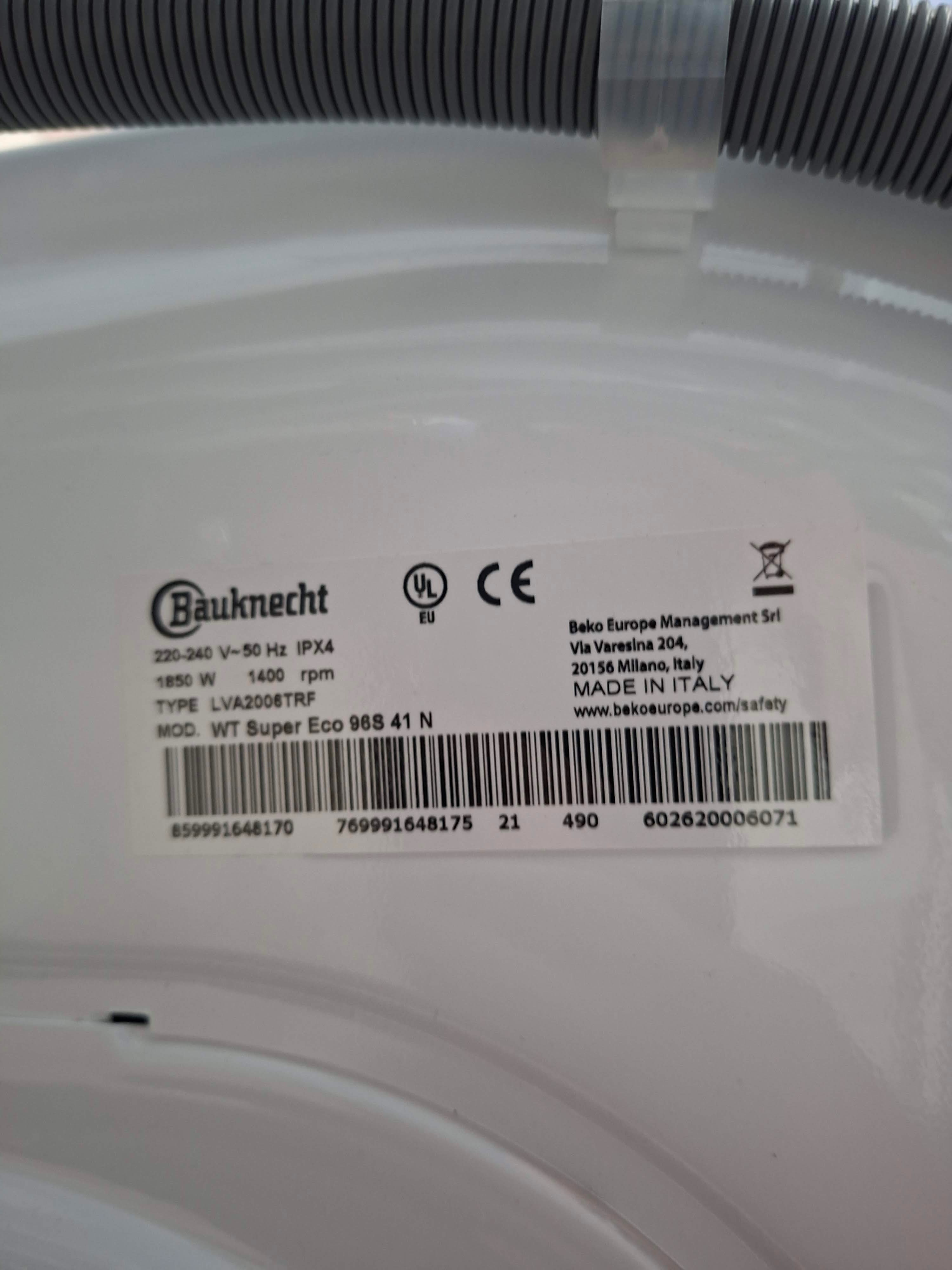 Mašina za pranje i sušenje Bauknecht WT Super Eco 96S 41 N, 9+6 kg