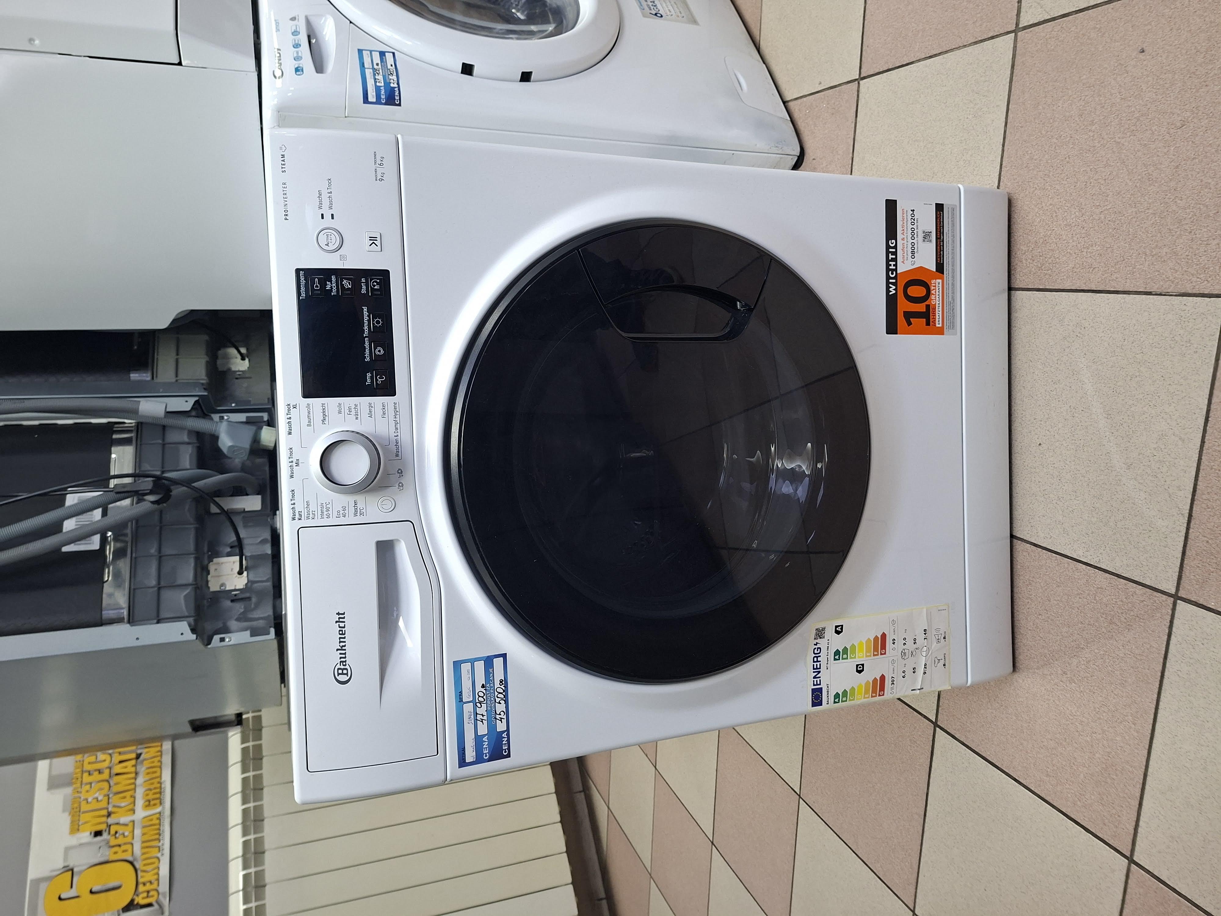 Mašina za pranje i sušenje Bauknecht WT Super Eco 96S 41 N, 9+6 kg