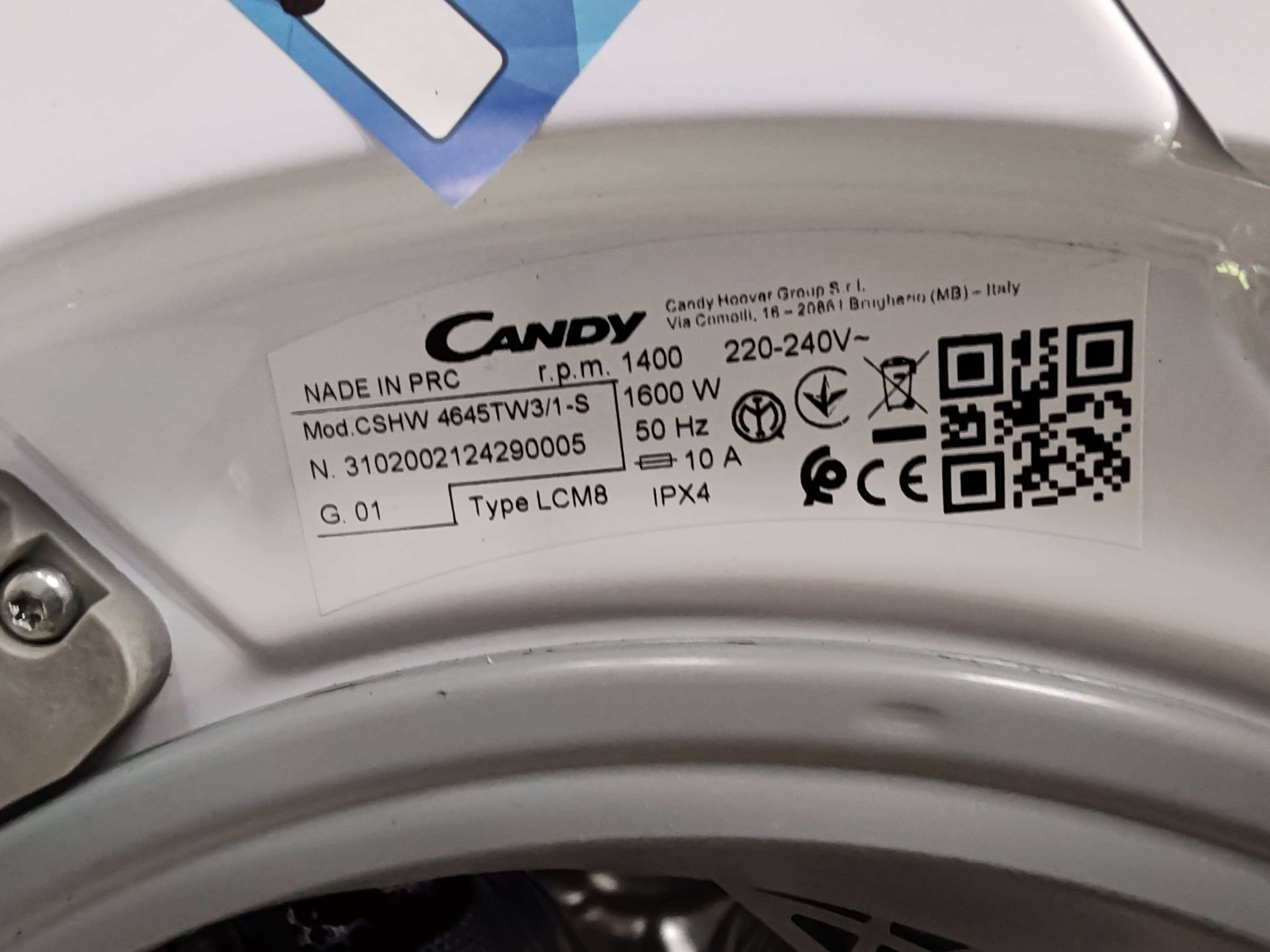 Mašina za pranje i sušenje Candy CSHW 4645TW3/1-S, 6+4kg