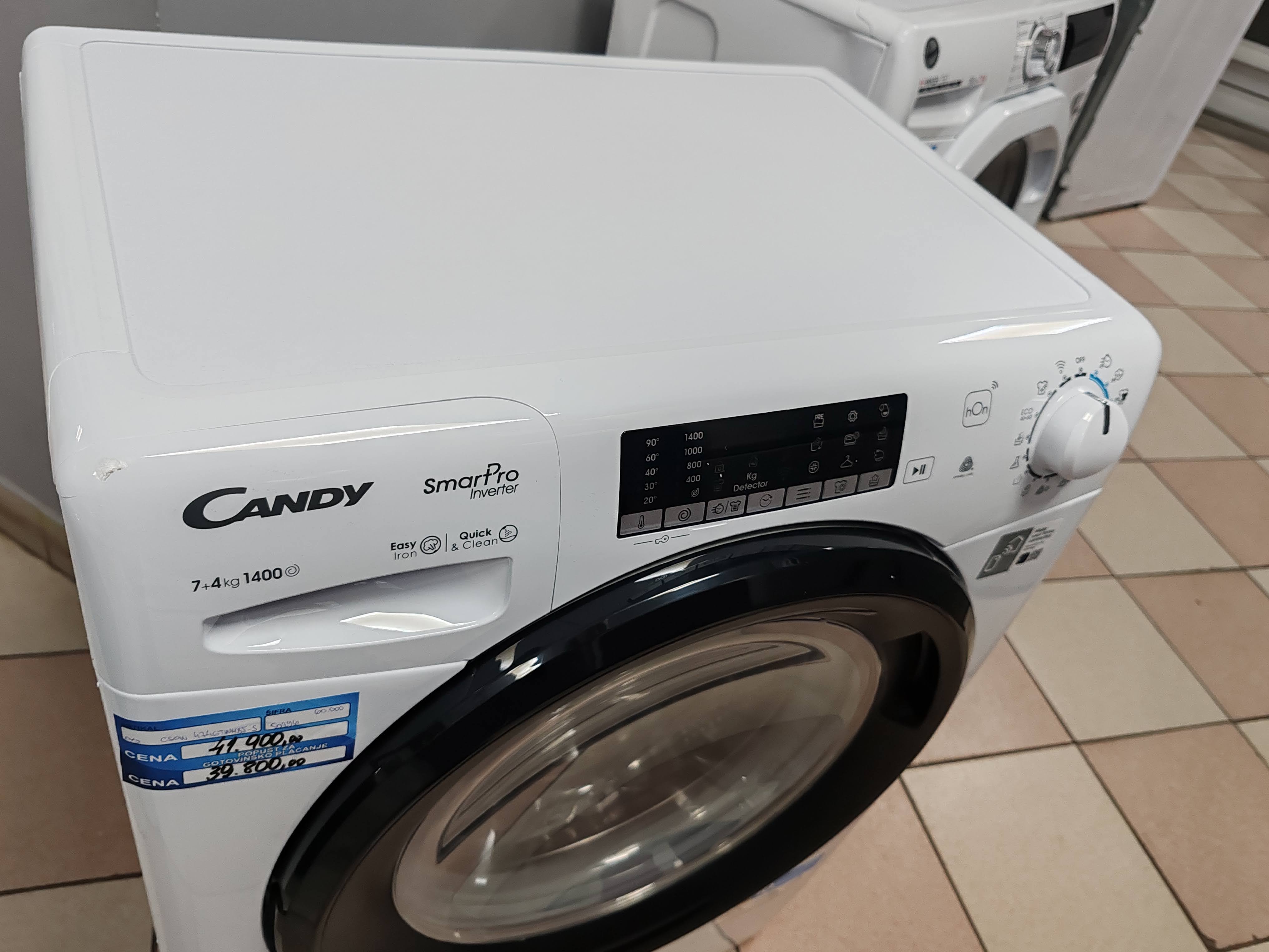 Mašina za pranje i sušenje Candy CSOW 4746TWMB5-S