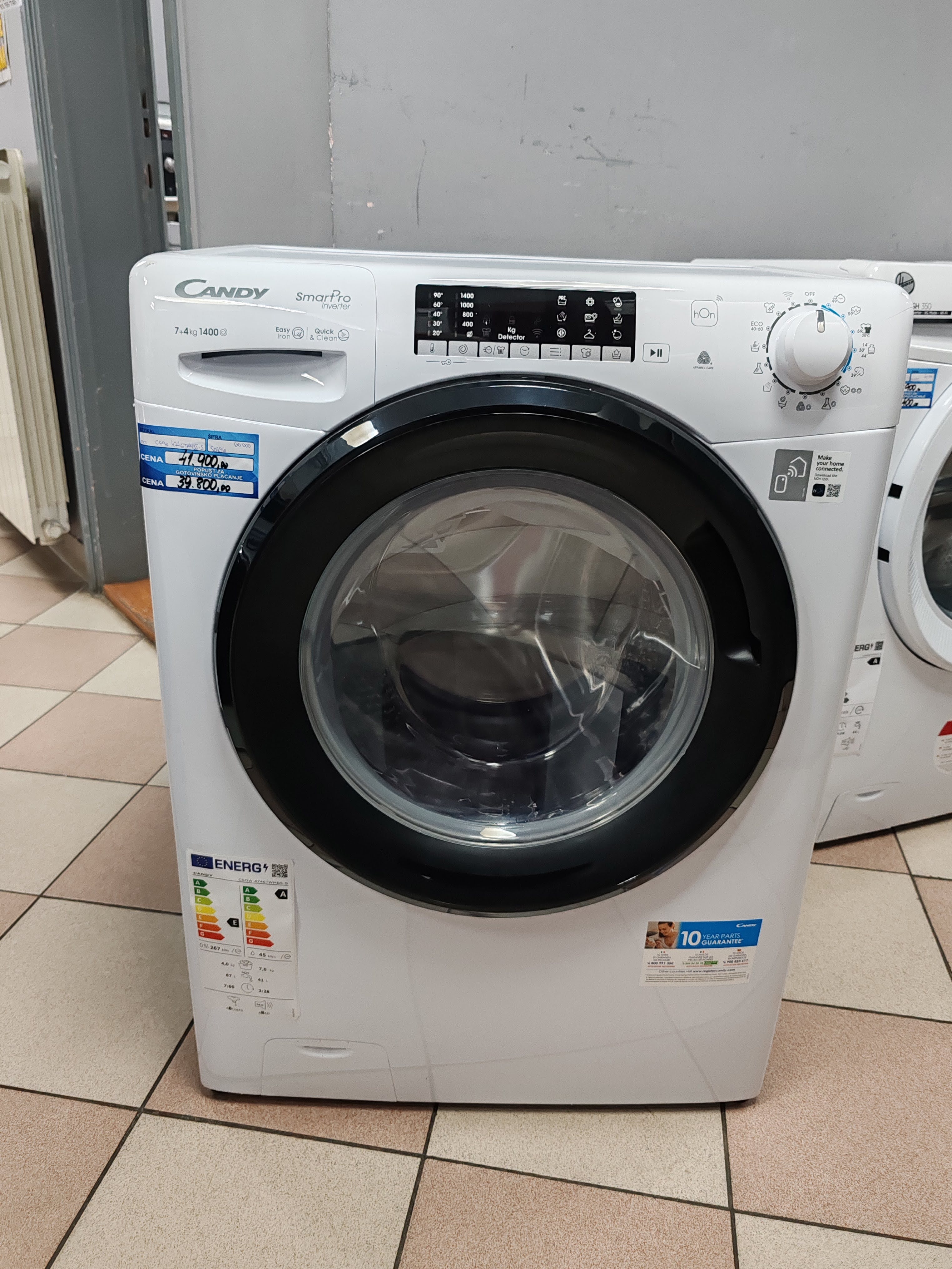 Mašina za pranje i sušenje Candy CSOW 4746TWMB5-S