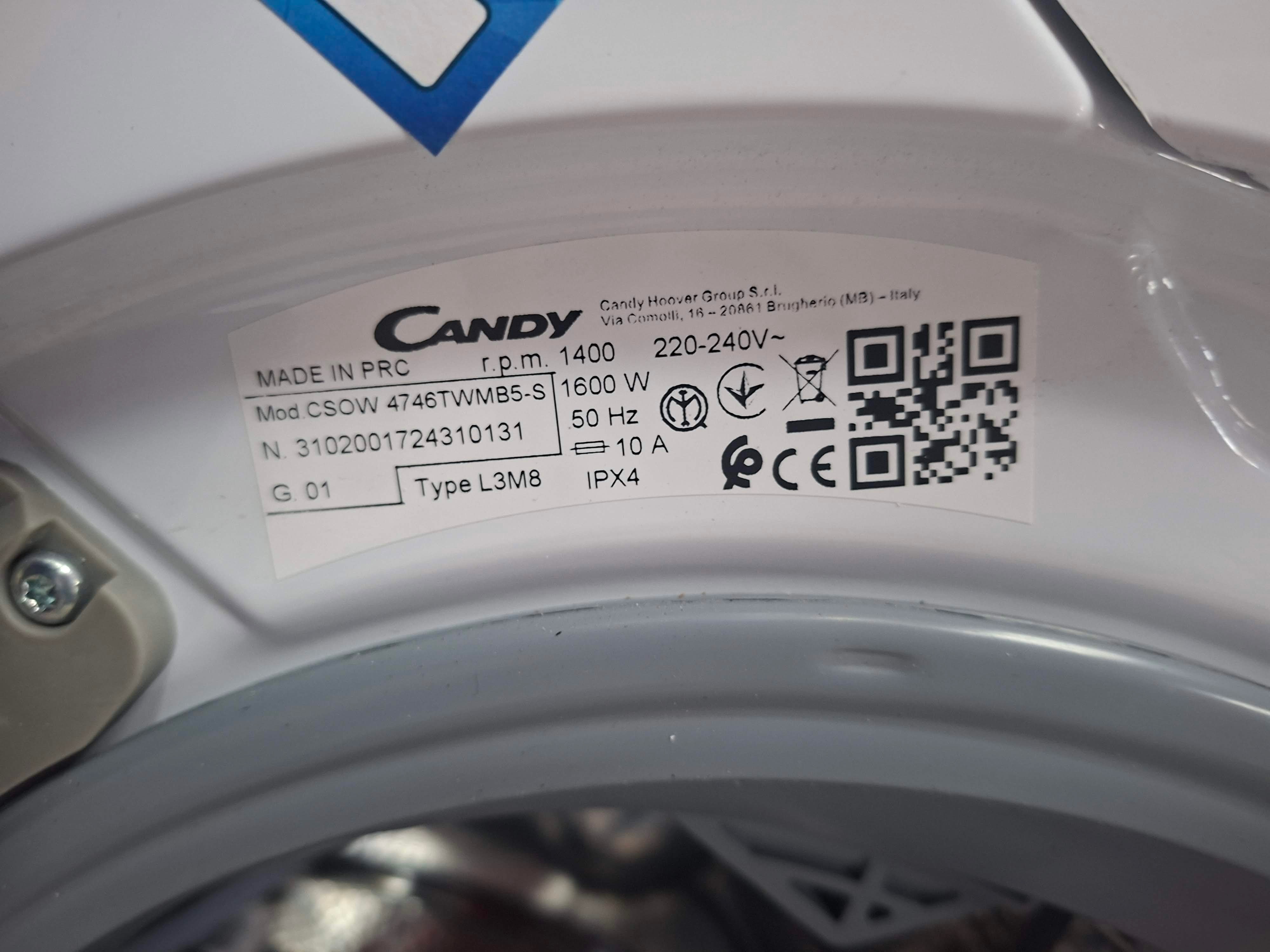 Mašina za pranje i sušenje Candy CSOW 4746TWMB5-S