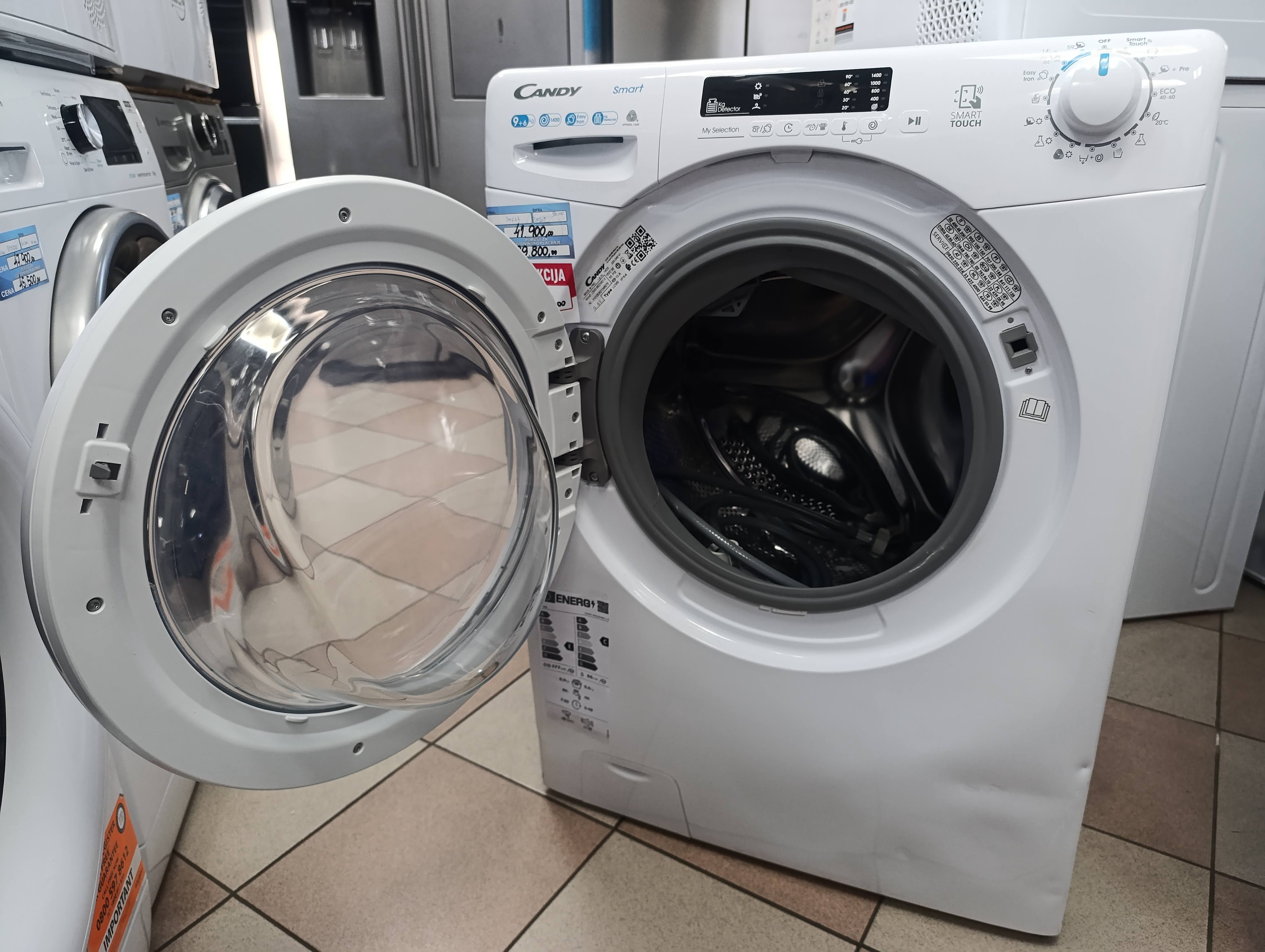 Mašina za pranje i sušenje Candy CSWS 4962DWE/1-S, 9+6 kg
