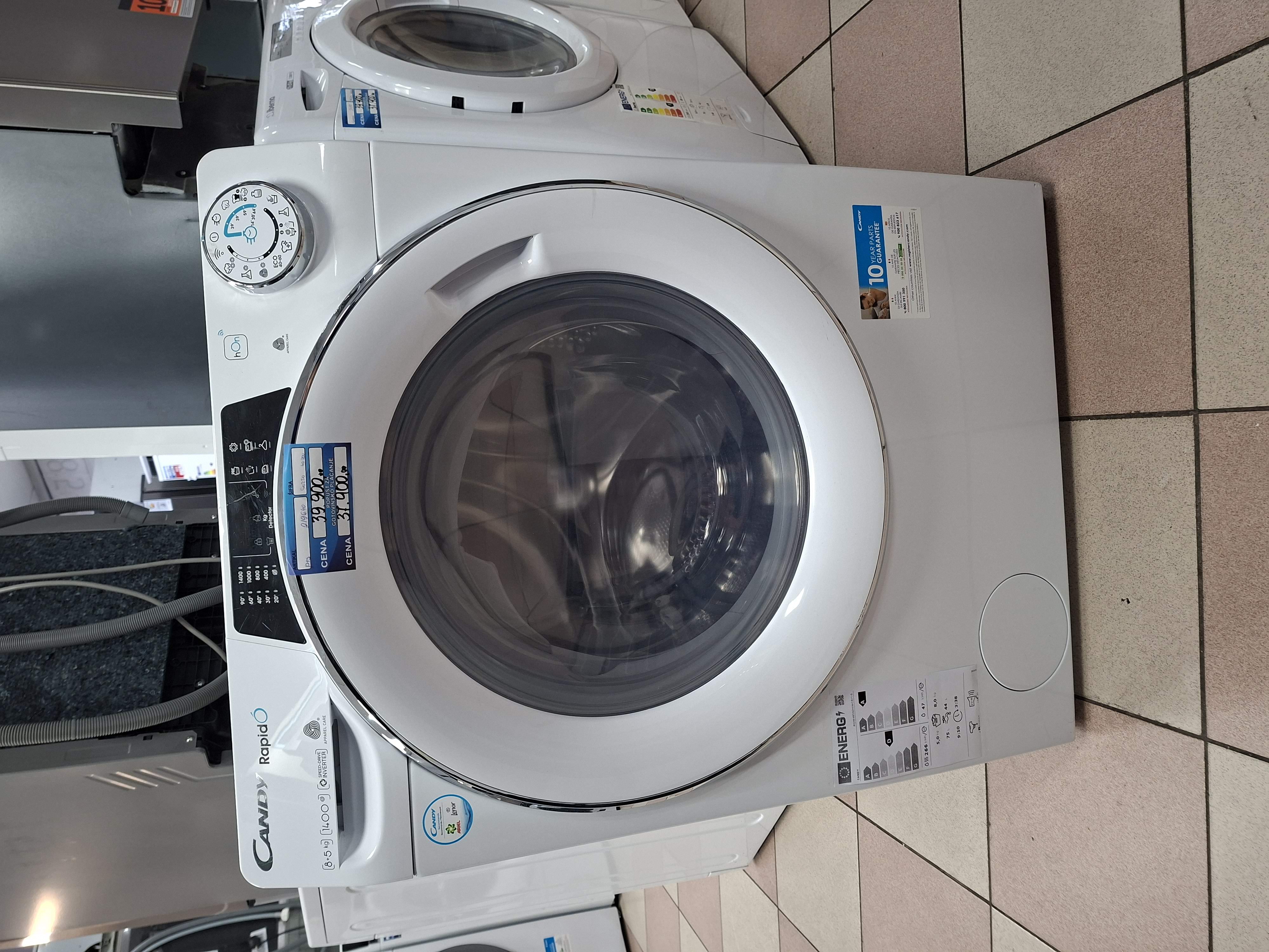 Mašina za pranje i sušenje Candy ROW4856DWMCE/1-S, 8+5kg.