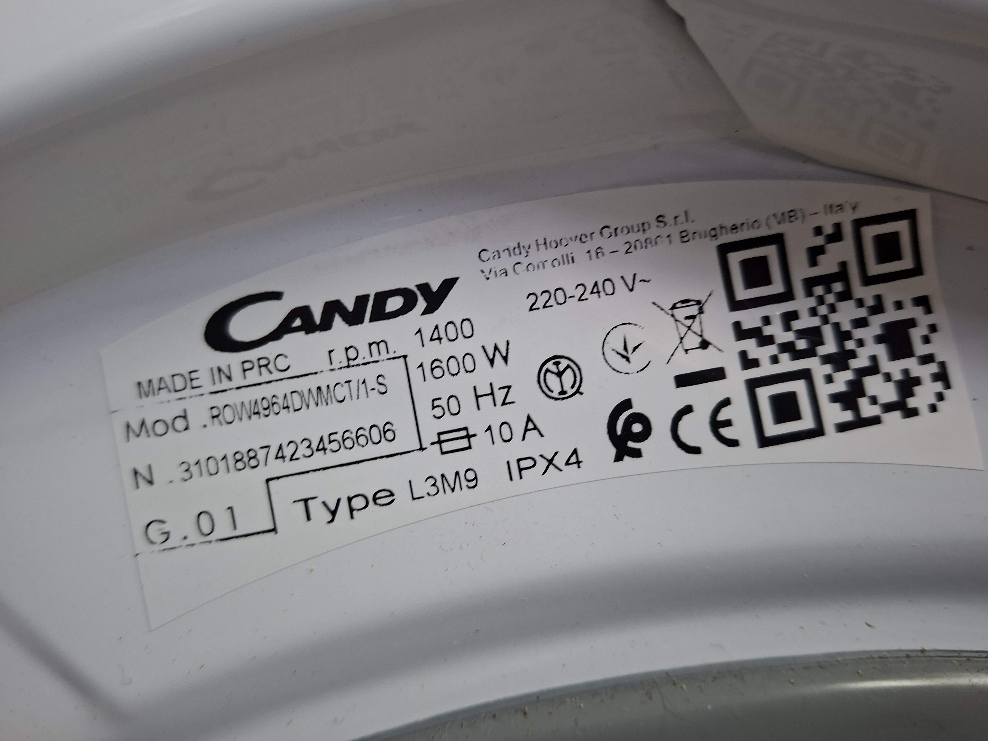 Mašina za pranje i sušenje Candy ROW4964DWMCT/1-S , 9+6 kg.