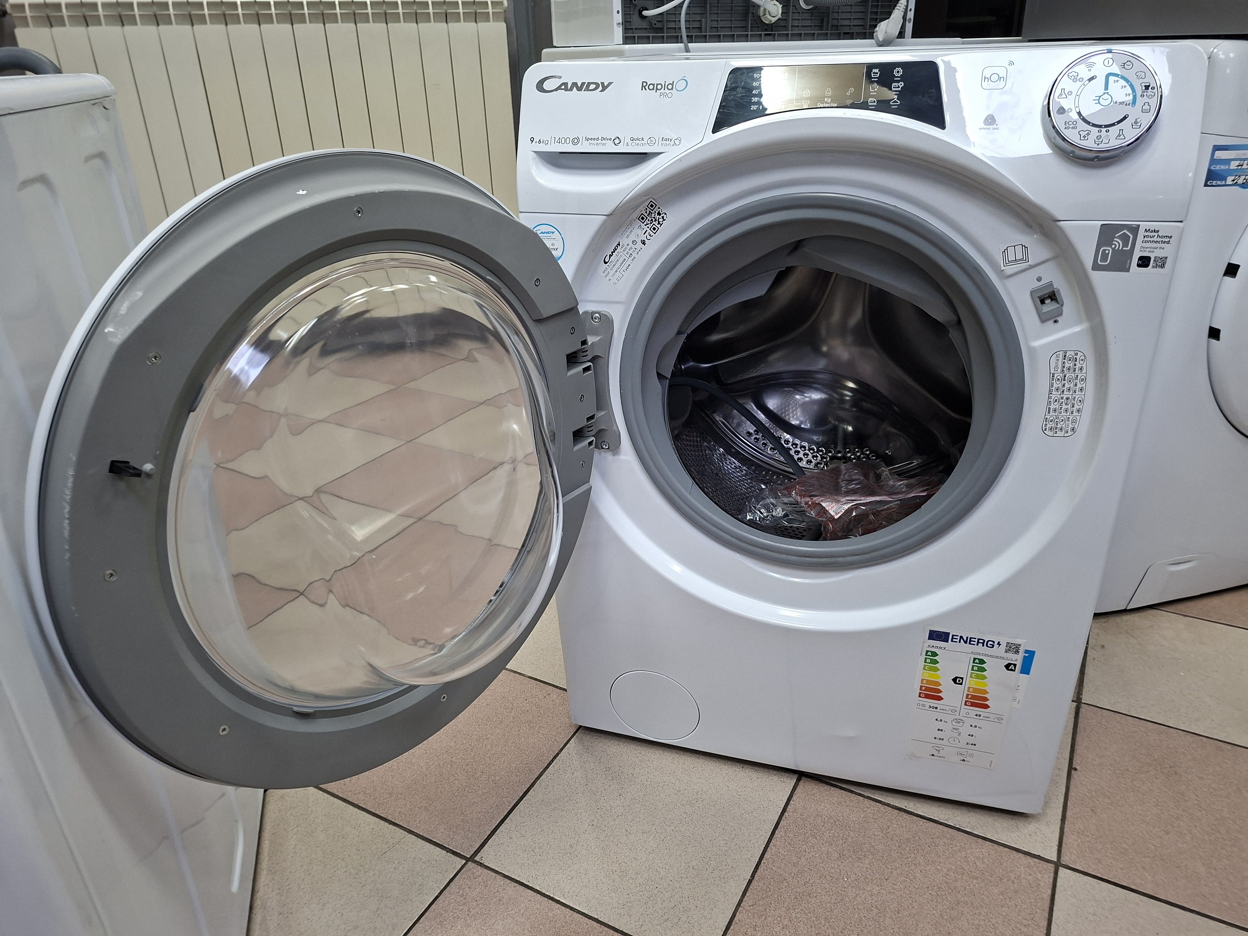 Mašina za pranje i sušenje Candy ROW4964DWMCT/1-S , 9+6 kg.