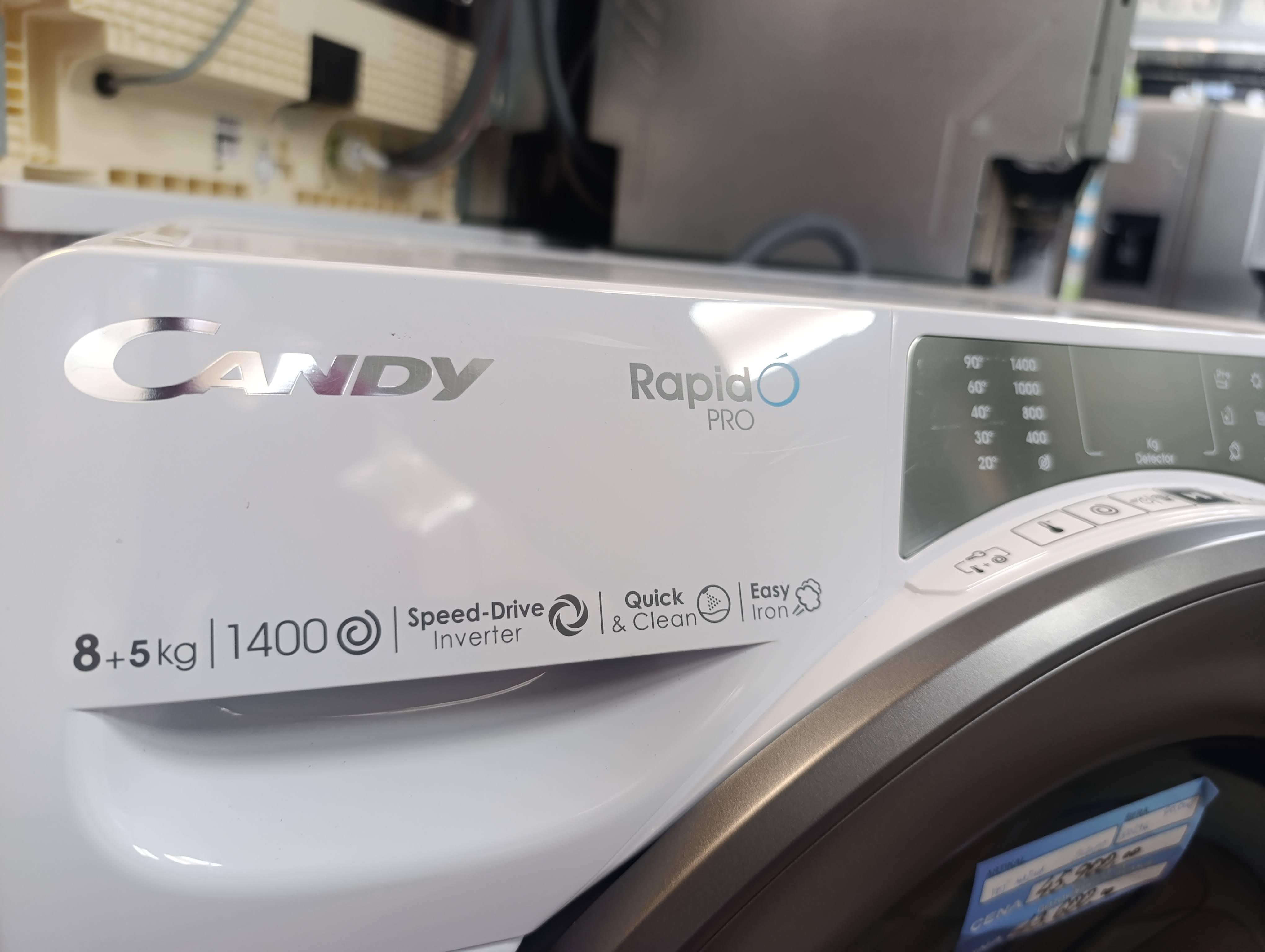 Mašina za pranje i sušenje Candy RPW4856BWMR/1-S, 8+5 kg.