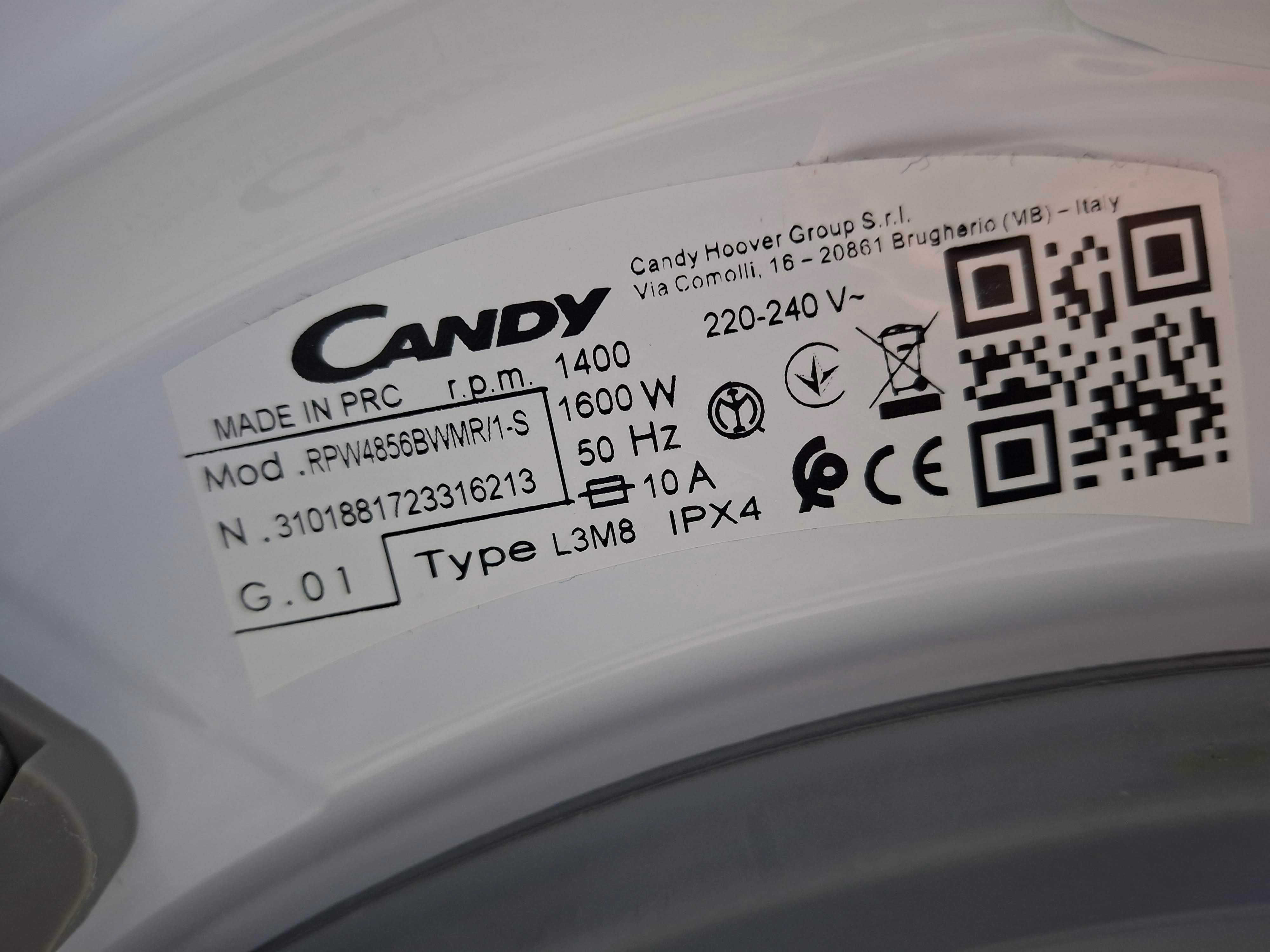Mašina za pranje i sušenje Candy RPW4856BWMR/1-S, 8+5 kg