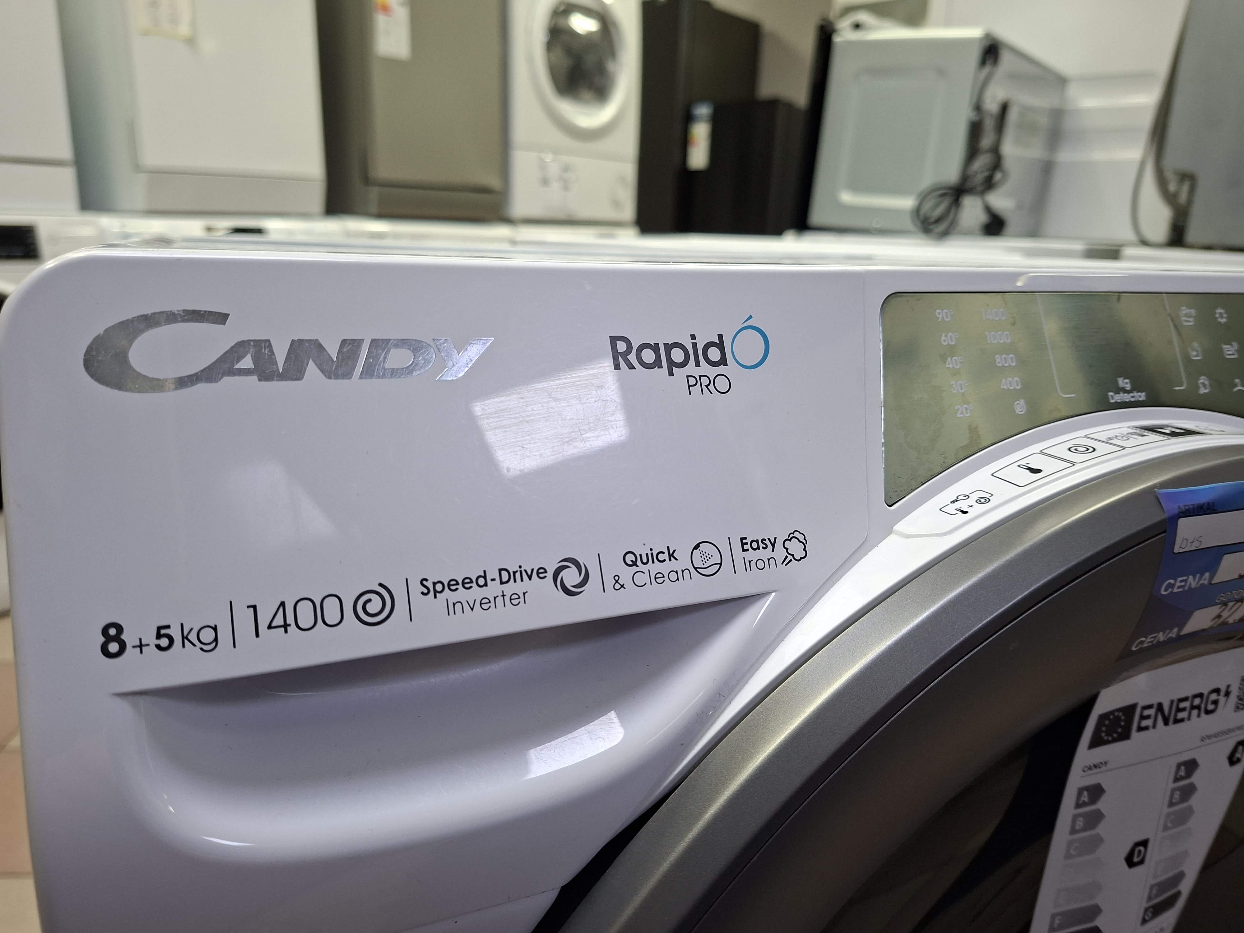 Mašina za pranje i sušenje Candy RPW4856BWMR/1-S, 8+5 kg