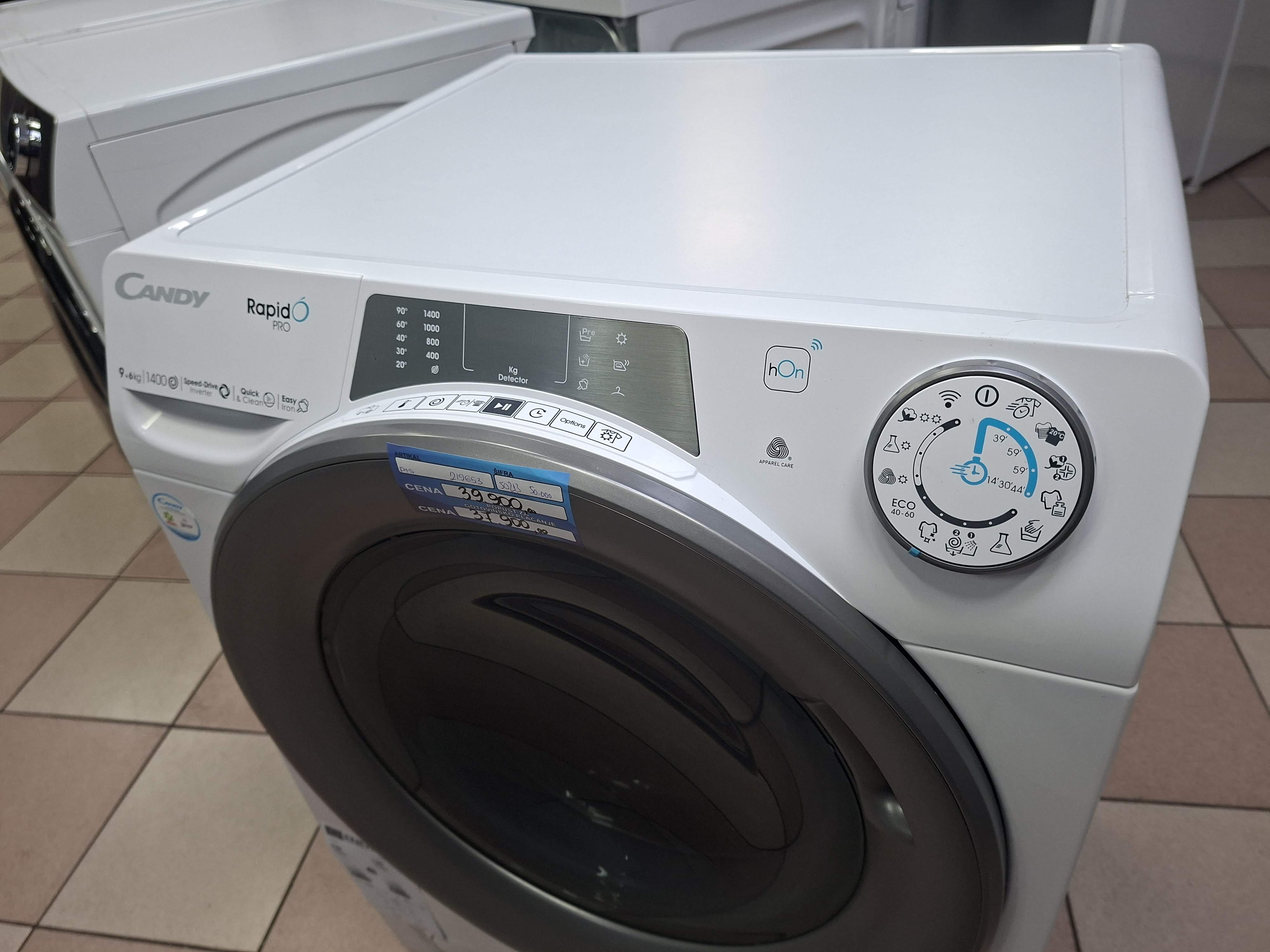 Mašina za pranje i sušenje Candy RPW4966BWMR/1-S (2), 9+6 kg.