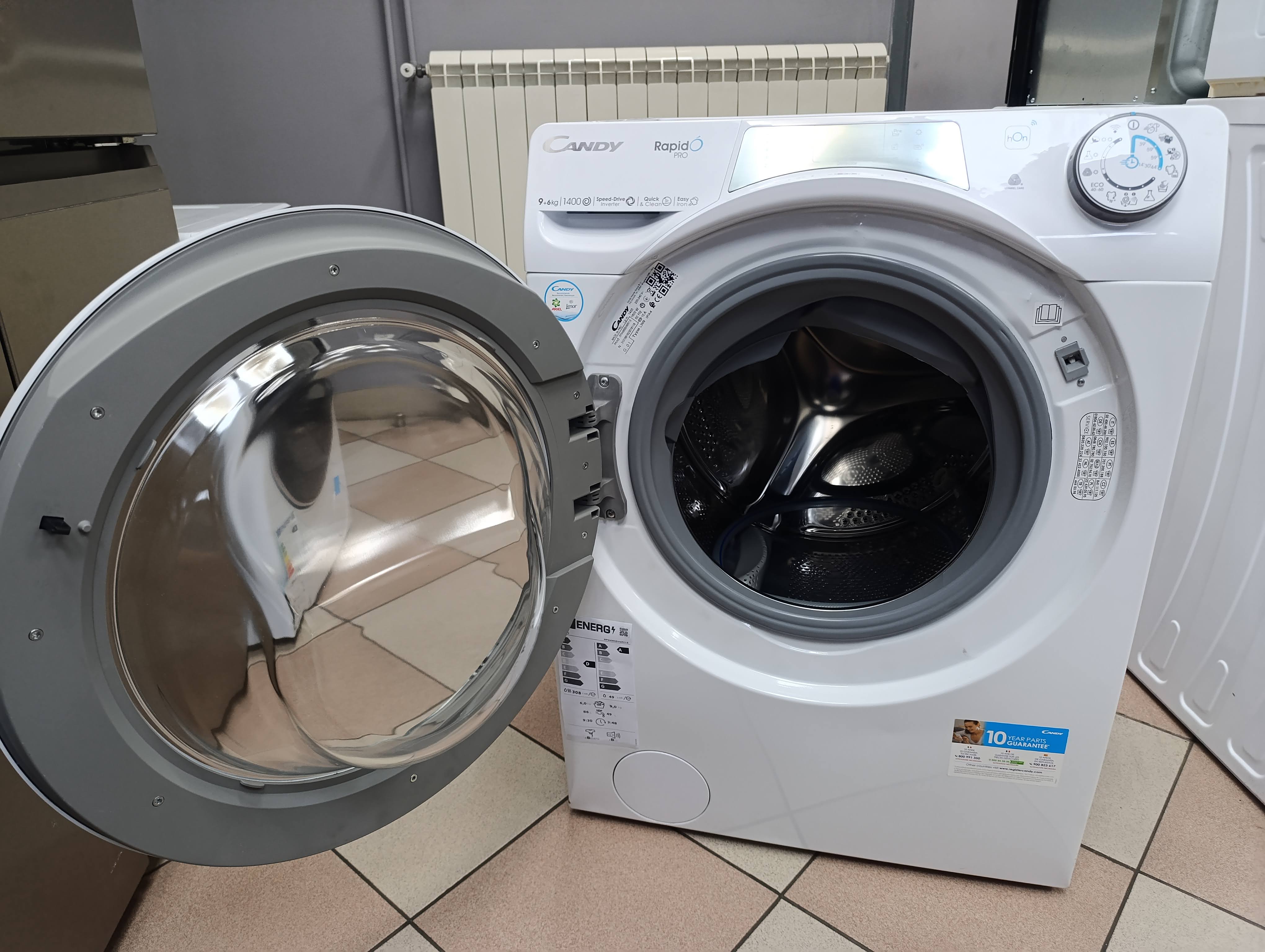 Mašina za pranje i sušenje Candy RPW4966BWMR/1-S, 9+6 kg.