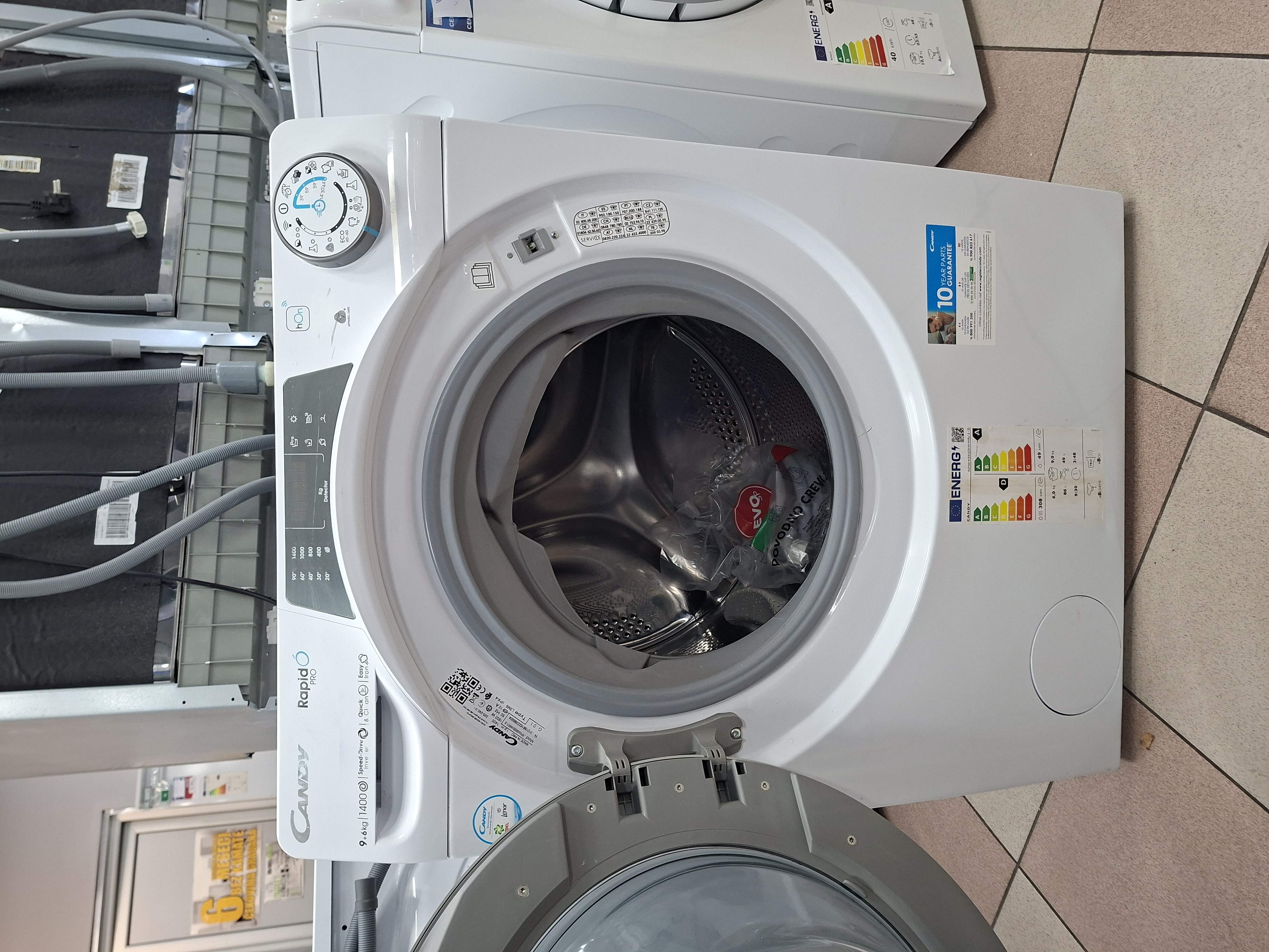 Mašina za pranje i sušenje Candy RPW4966BWMR/1-S, 9+6 kg.