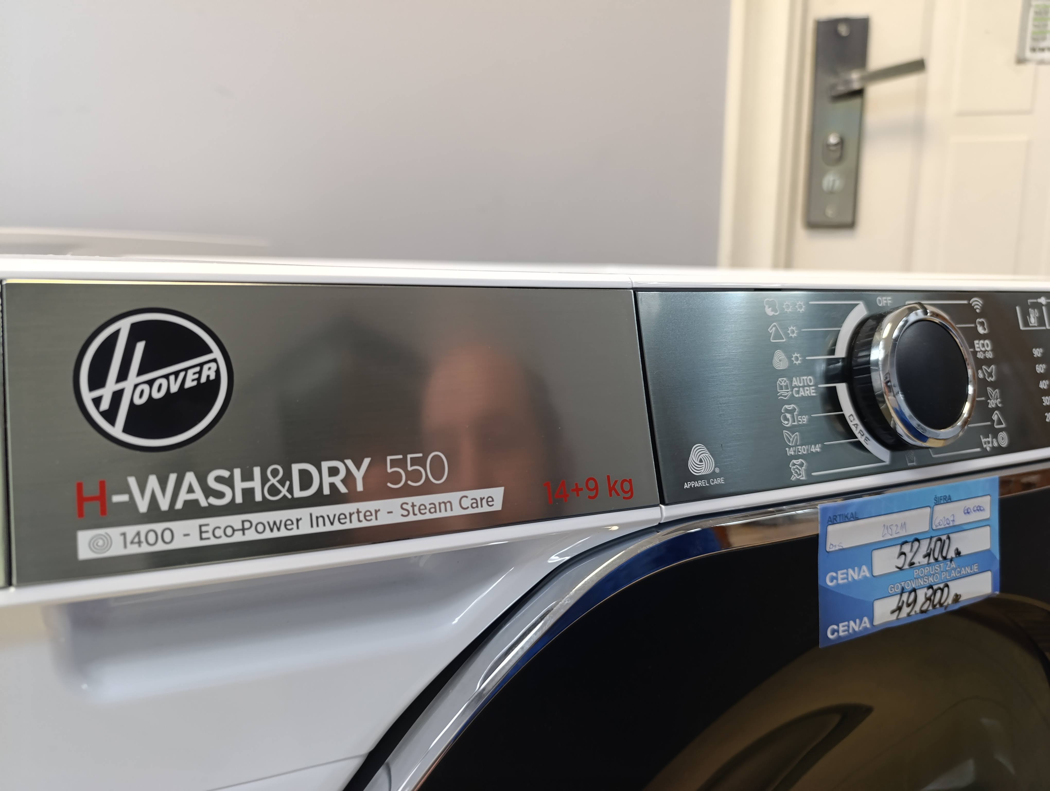 Mašina za pranje i sušenje Hoover H5DPB4149AMBC-S , 14+9 kg.