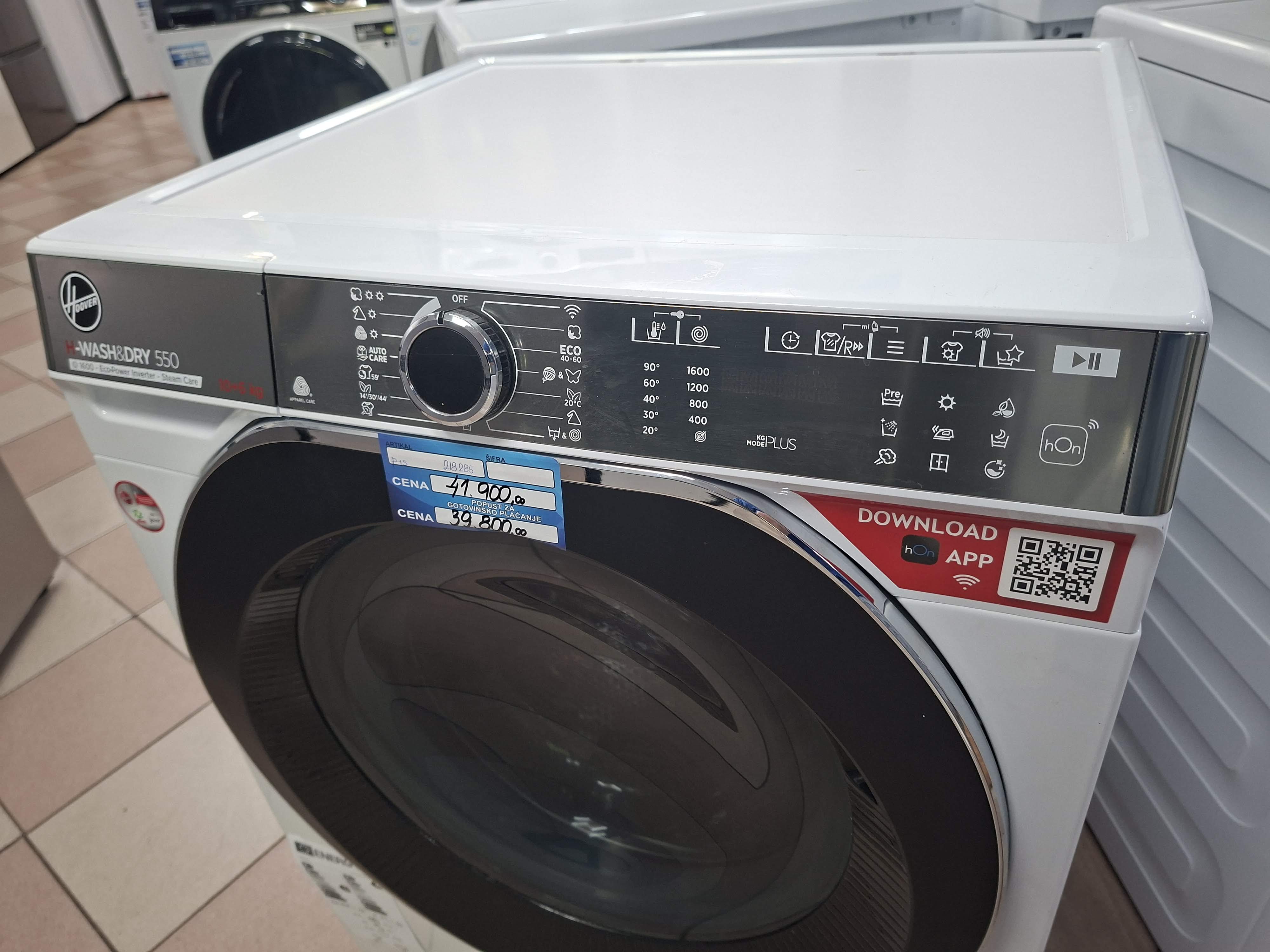 Mašina za pranje i sušenje Hoover H5DPB6106AMBC , 10+6 kg