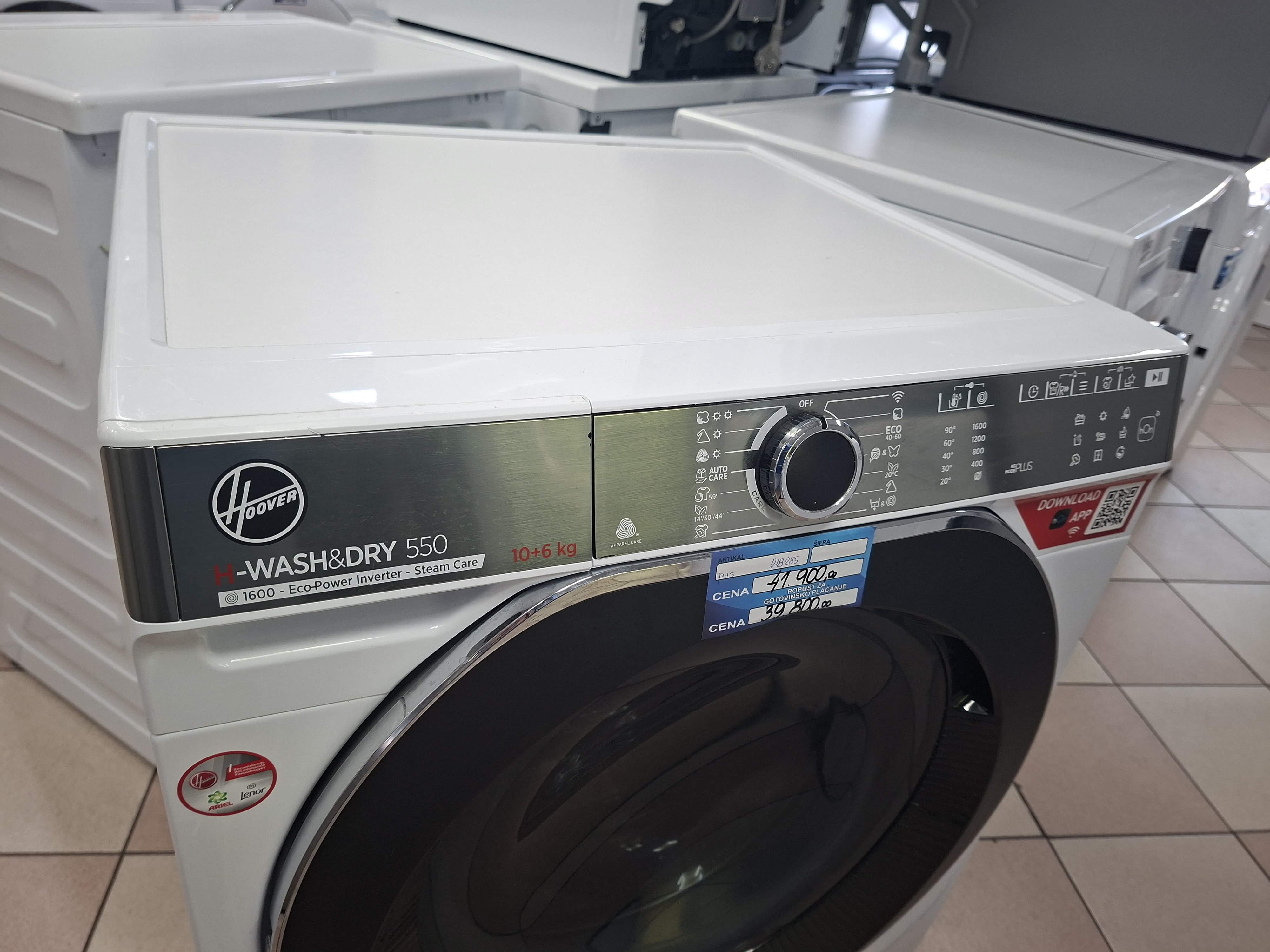 Mašina za pranje i sušenje Hoover H5DPB6106AMBC , 10+6 kg