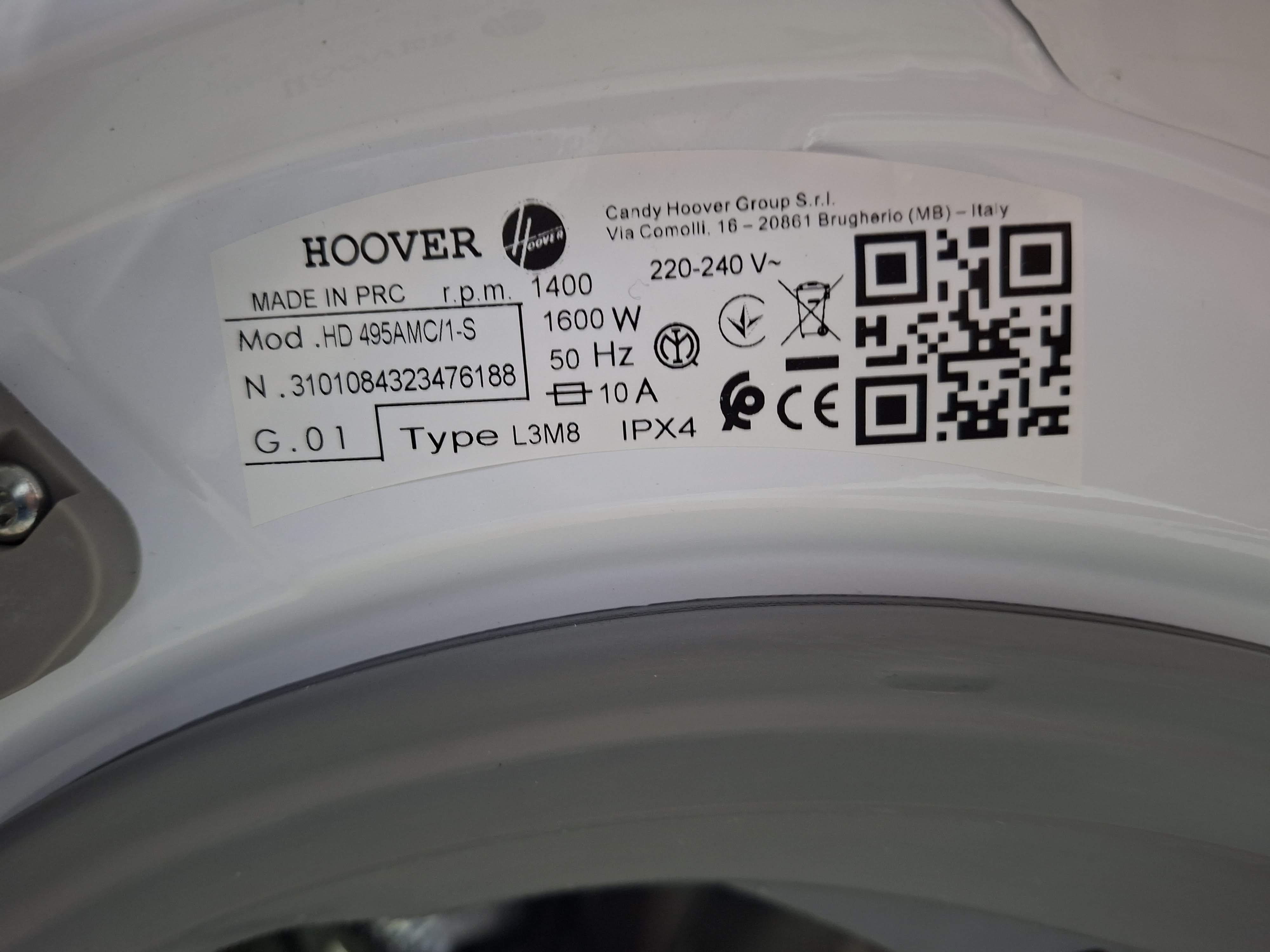 Mašina za pranje i sušenje Hoover HD 495AMC/1-S , 9+5 kg.