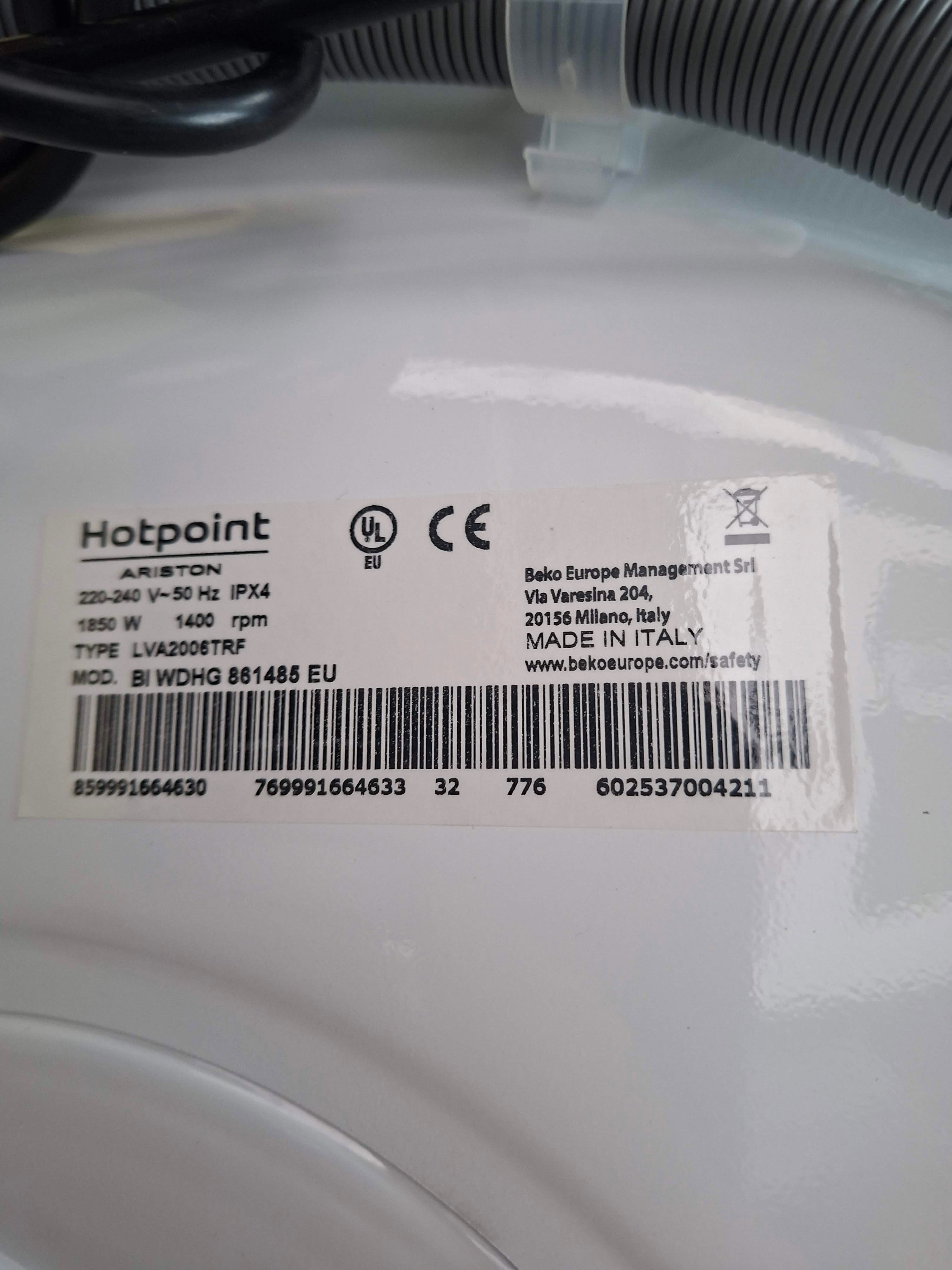 Mašina za pranje i sušenje Hotpoint  Ariston BI WDHG 861485 EU , 8+6 kg.
