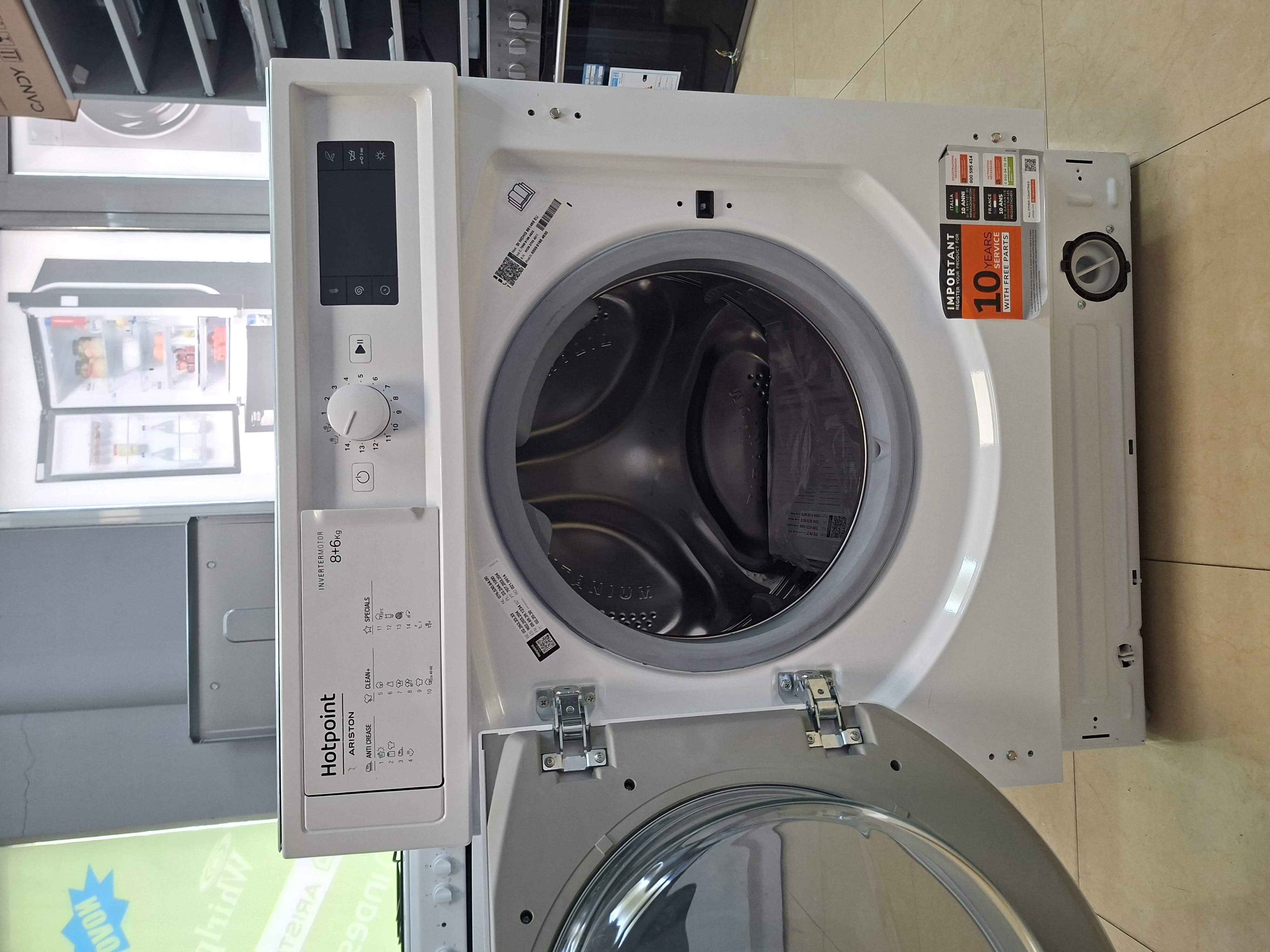 Mašina za pranje i sušenje Hotpoint  Ariston BI WDHG 861485 EU , 8+6 kg.