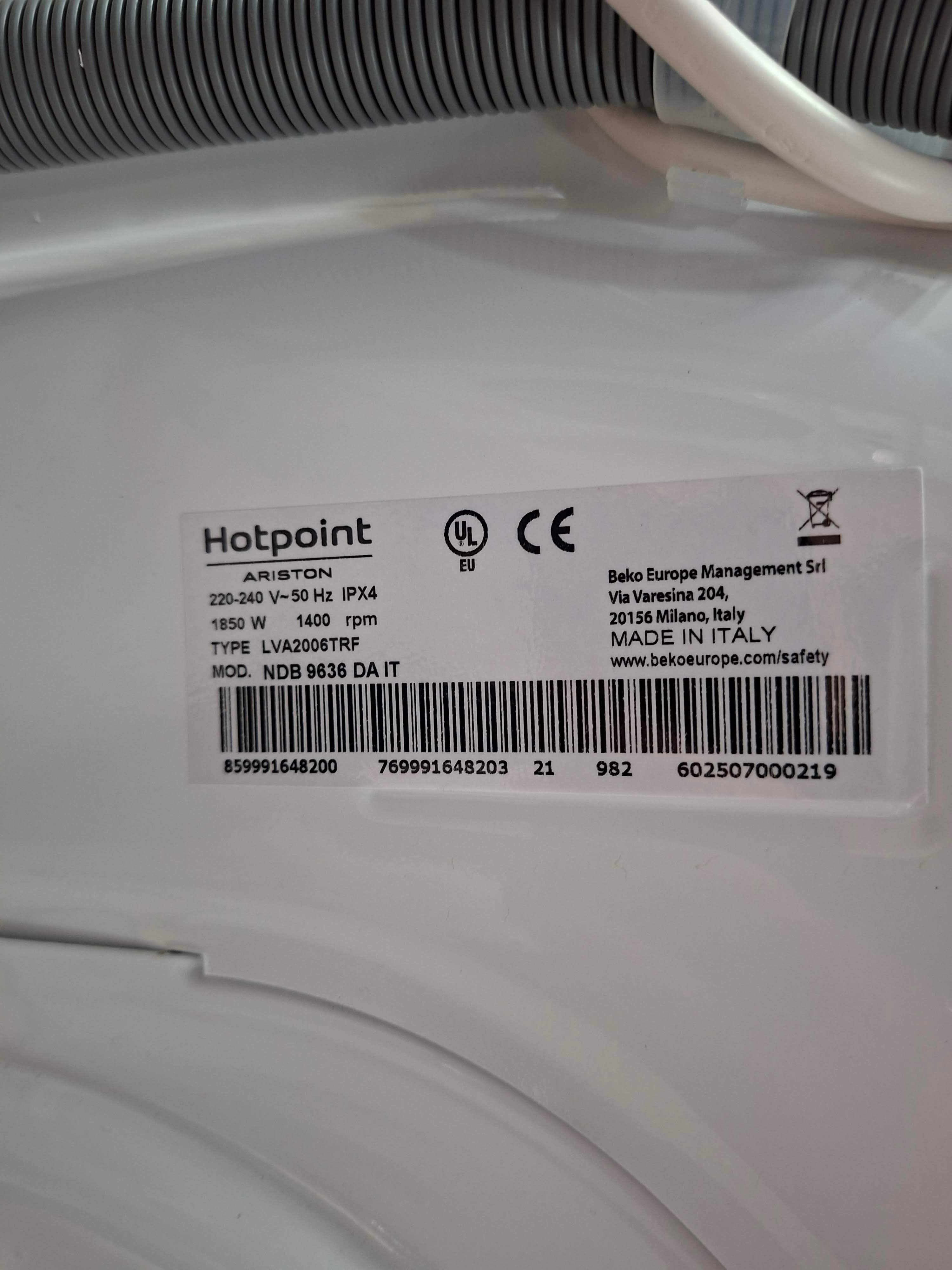 Mašina za pranje i sušenje Hotpoint Ariston NDB 9636 DA IT, 9+6 kg