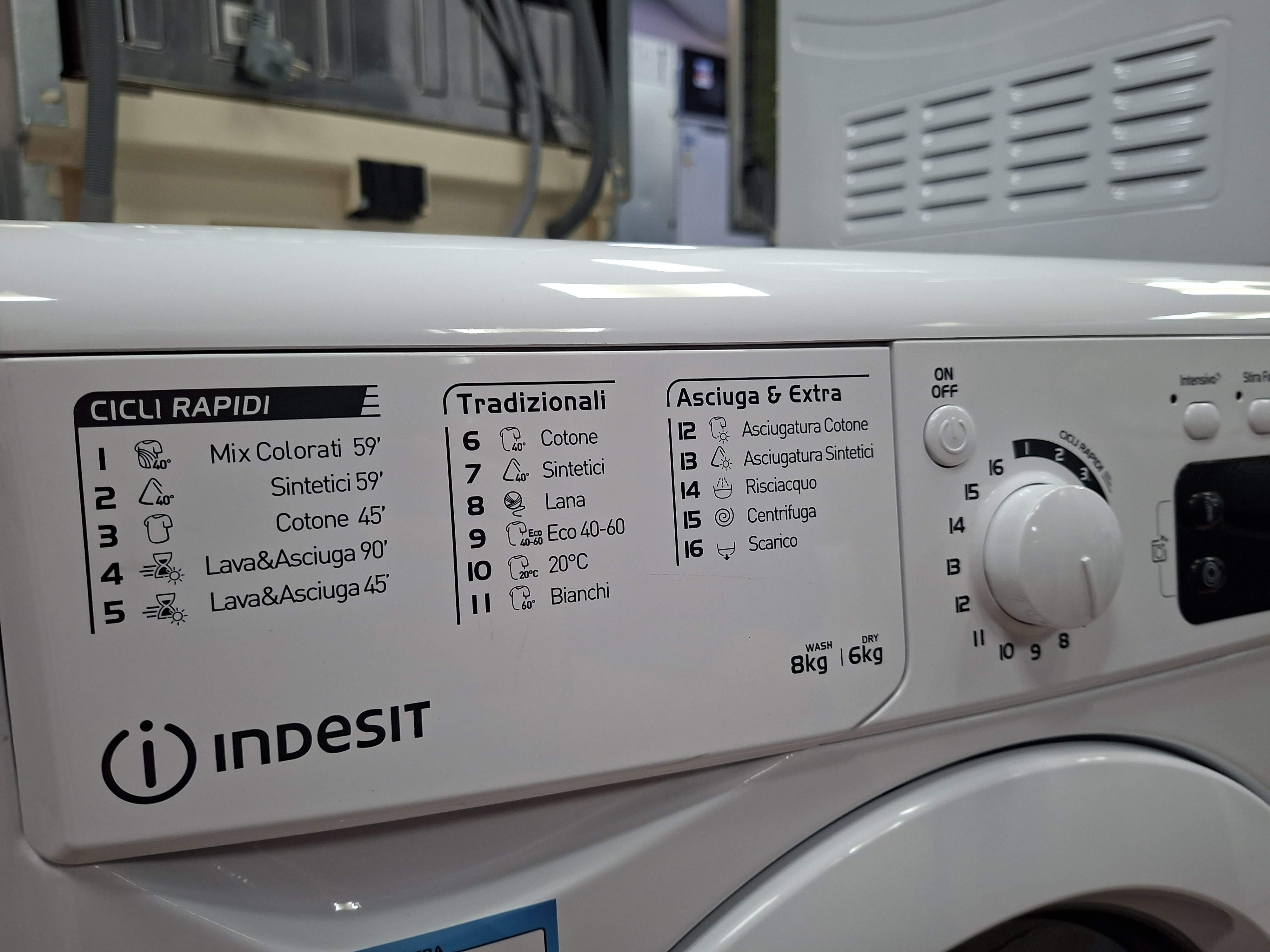 Mašina za pranje i sušenje Indesit EWDE 861483 W IT N,8+6kg