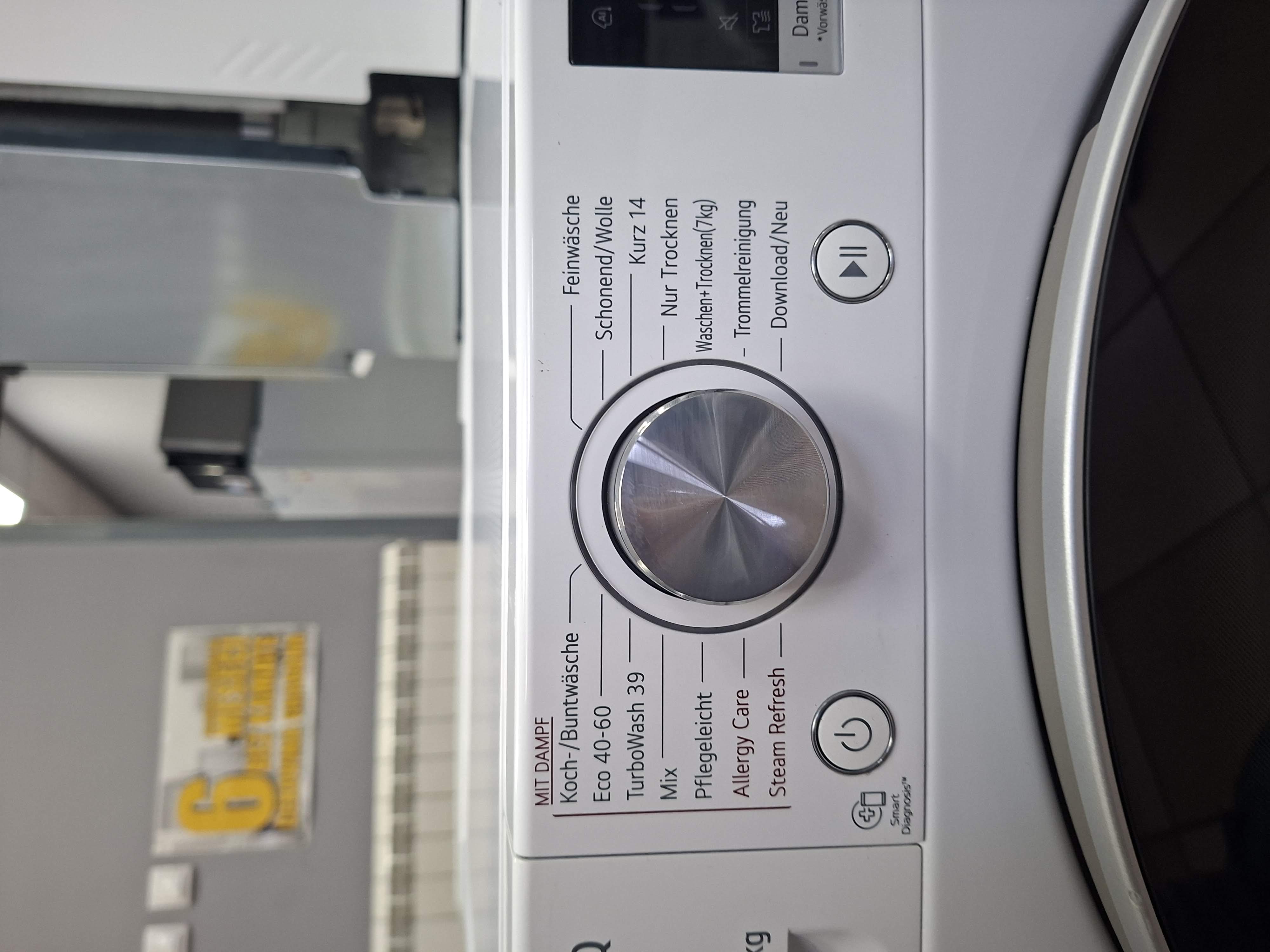 Mašina za pranje i sušenje LG V7WD107H2E , 10.5+7 kg.