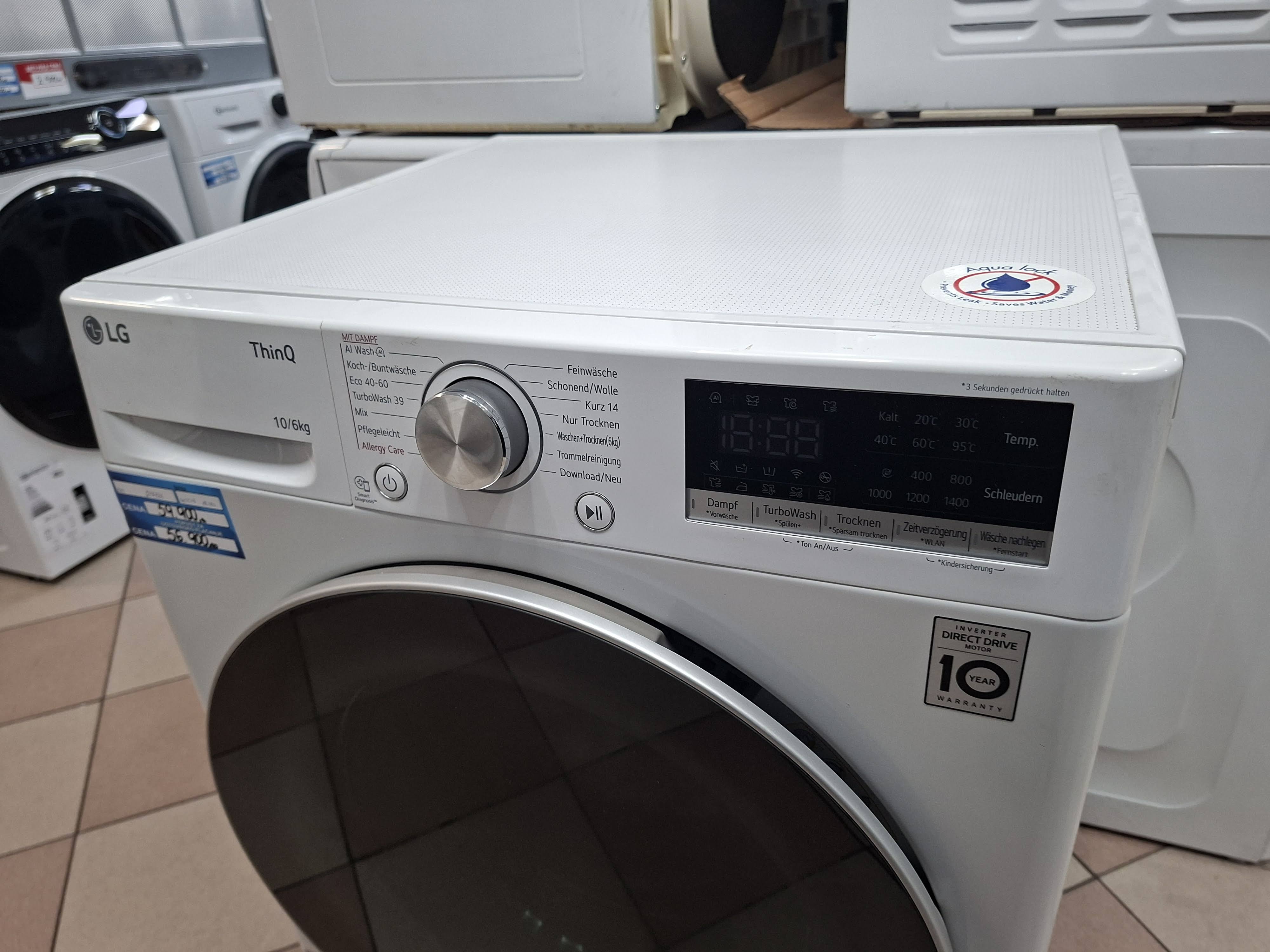 Mašina za pranje i sušenje LG W4WR70X61 , 10+6 kg