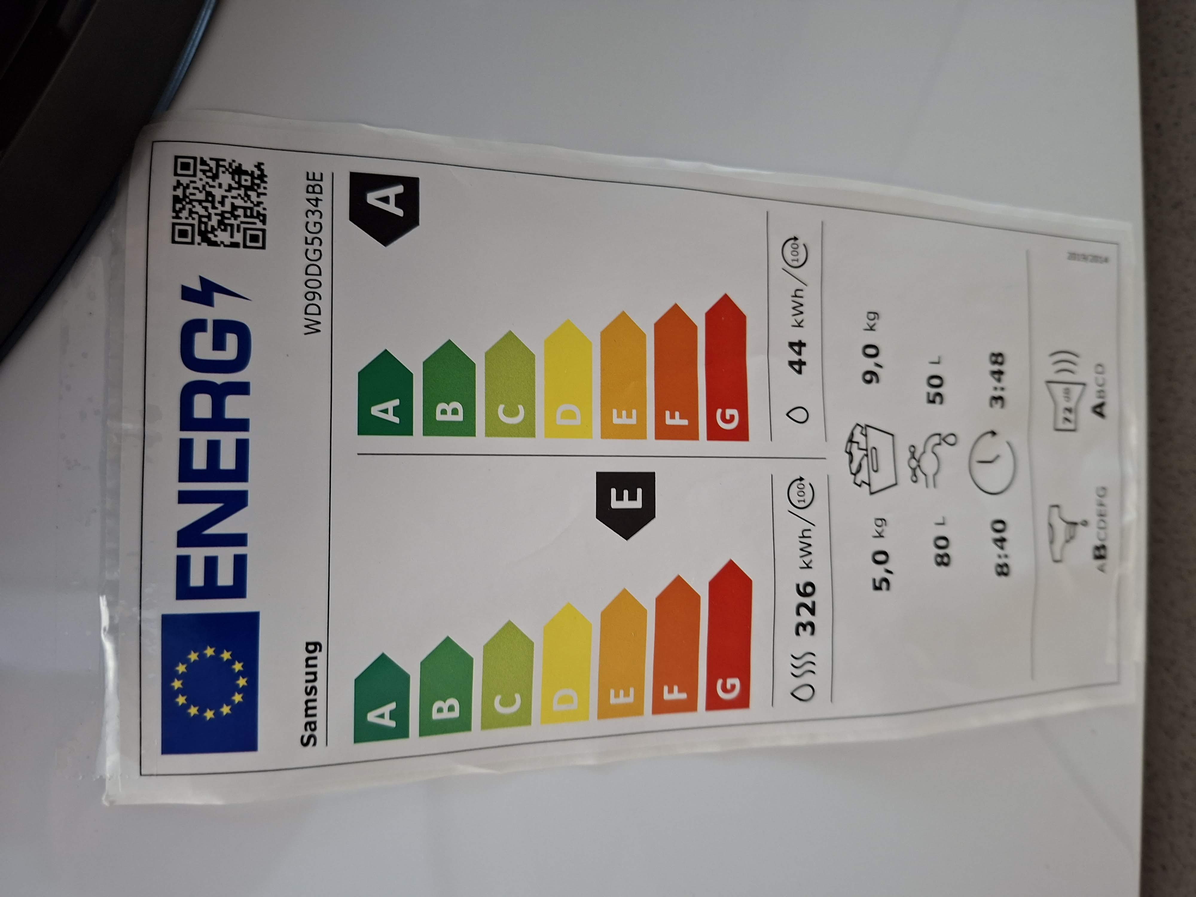 Mašina za pranje i sušenje Samsung WD90DG5G34BE , 9+5 kg